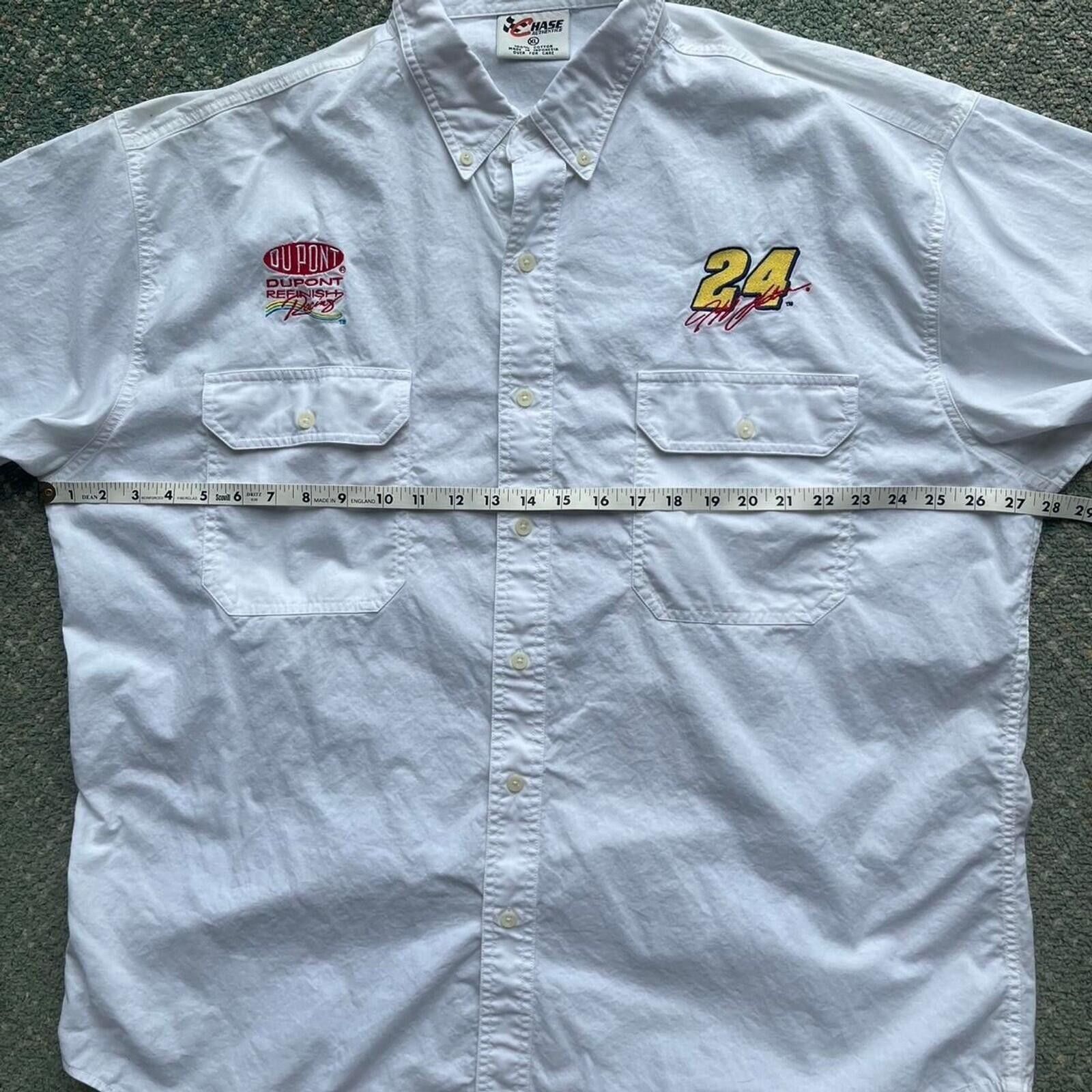 Chase Authentics Chase Authentic Dupont Racing Button Shirt 24 Jeff Gordon Size US XL / EU 56 / 4 - 4 Thumbnail
