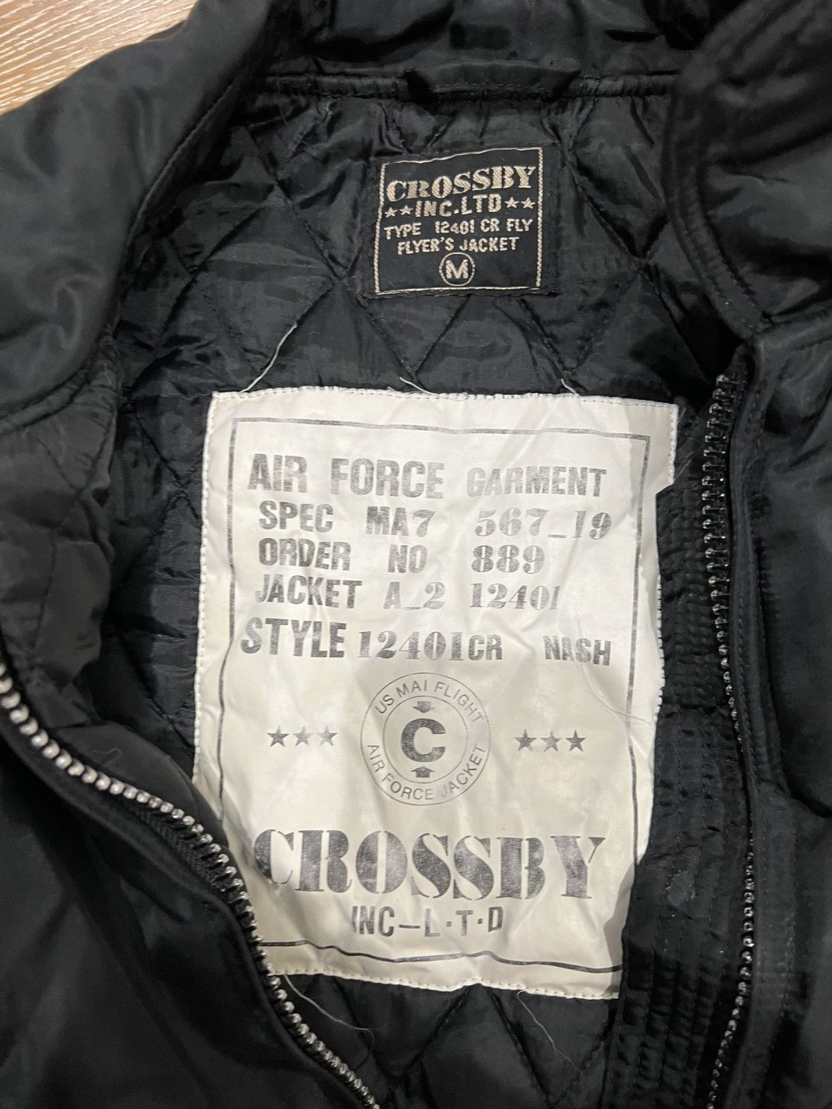 Vintage Vintage crossby air force bomber jacket Size US M / EU 48-50 / 2 - 4 Thumbnail