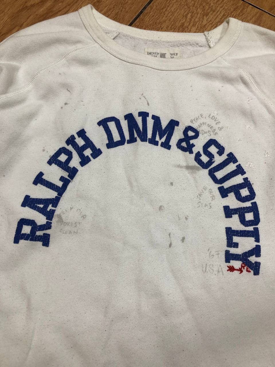 Denim & Supply Ralph Lauren Ralph Lauren Denim & Supply Long Sleeve Crew Neck Sweat Top Size L / US 10 / IT 46 - 10 Thumbnail