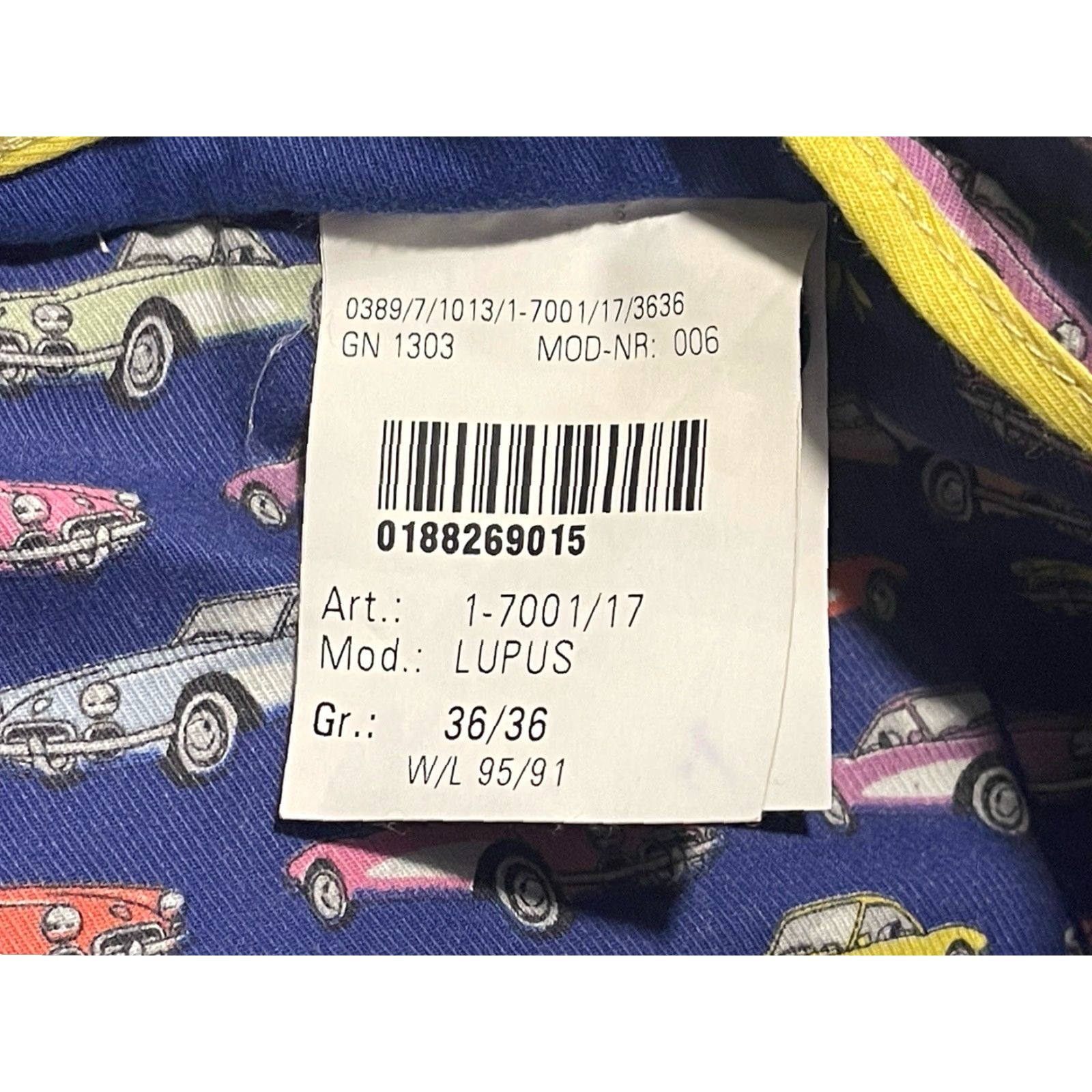 Vintage MMX Lupus Pants Chino Men 36 X 33.5 Blue Cotton Blend Front Flat Regular Pocket Casual Size US 36 / EU 52 - 6 Thumbnail
