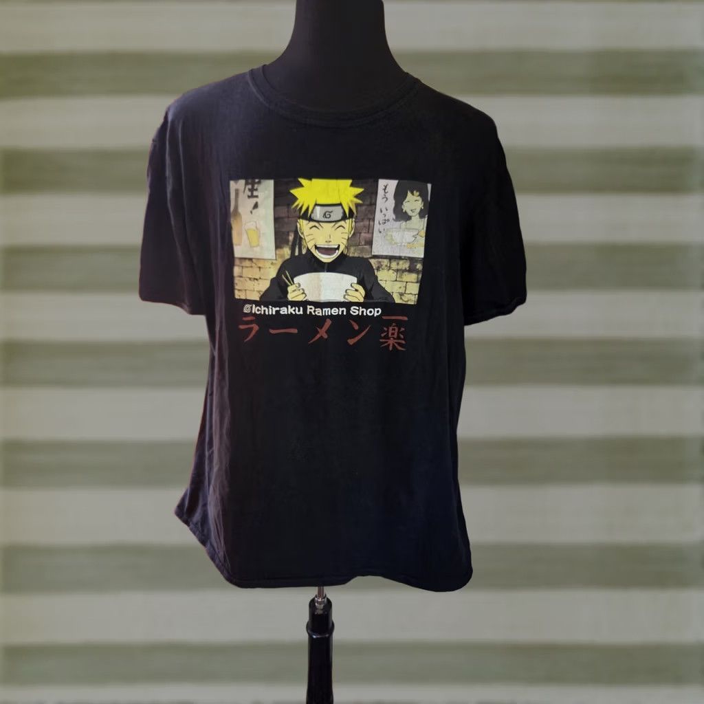 Vintage Naruto Shippuden Ichiraku Ramen Shop Black Short Sleeve Shirt XL Men Anime Graphic Size US XL / EU 56 / 4 - 1 Preview