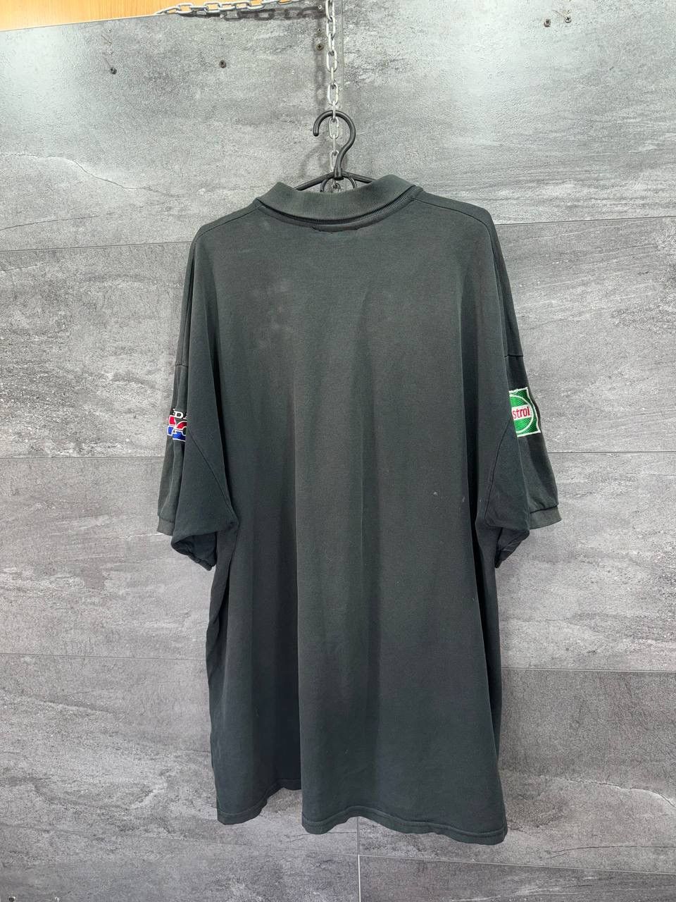 Vintage Vintage Honda Racing HRC Black Polo Shirt Castrol Distressed Size US XXL / EU 58 / 5 - 14 Thumbnail