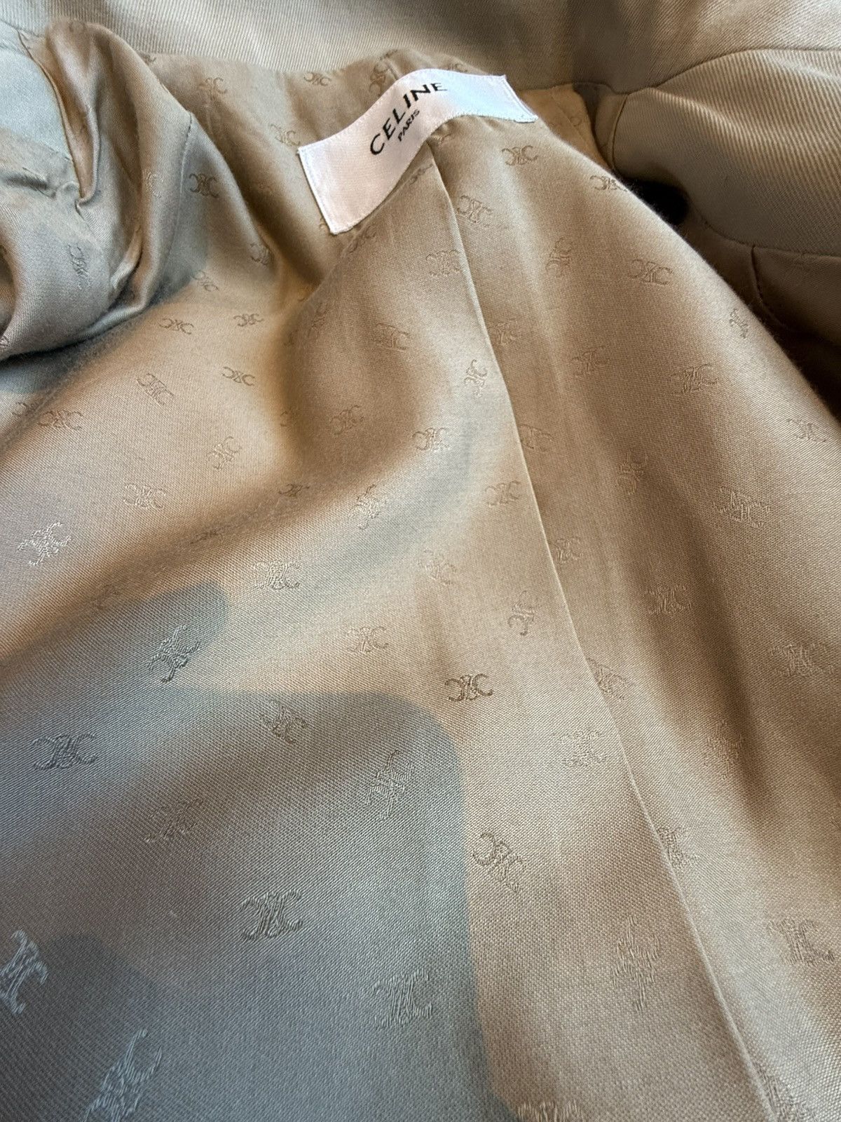 1 of 1 Celine Hedi Sample Trench Jacket silk lined M L Grail