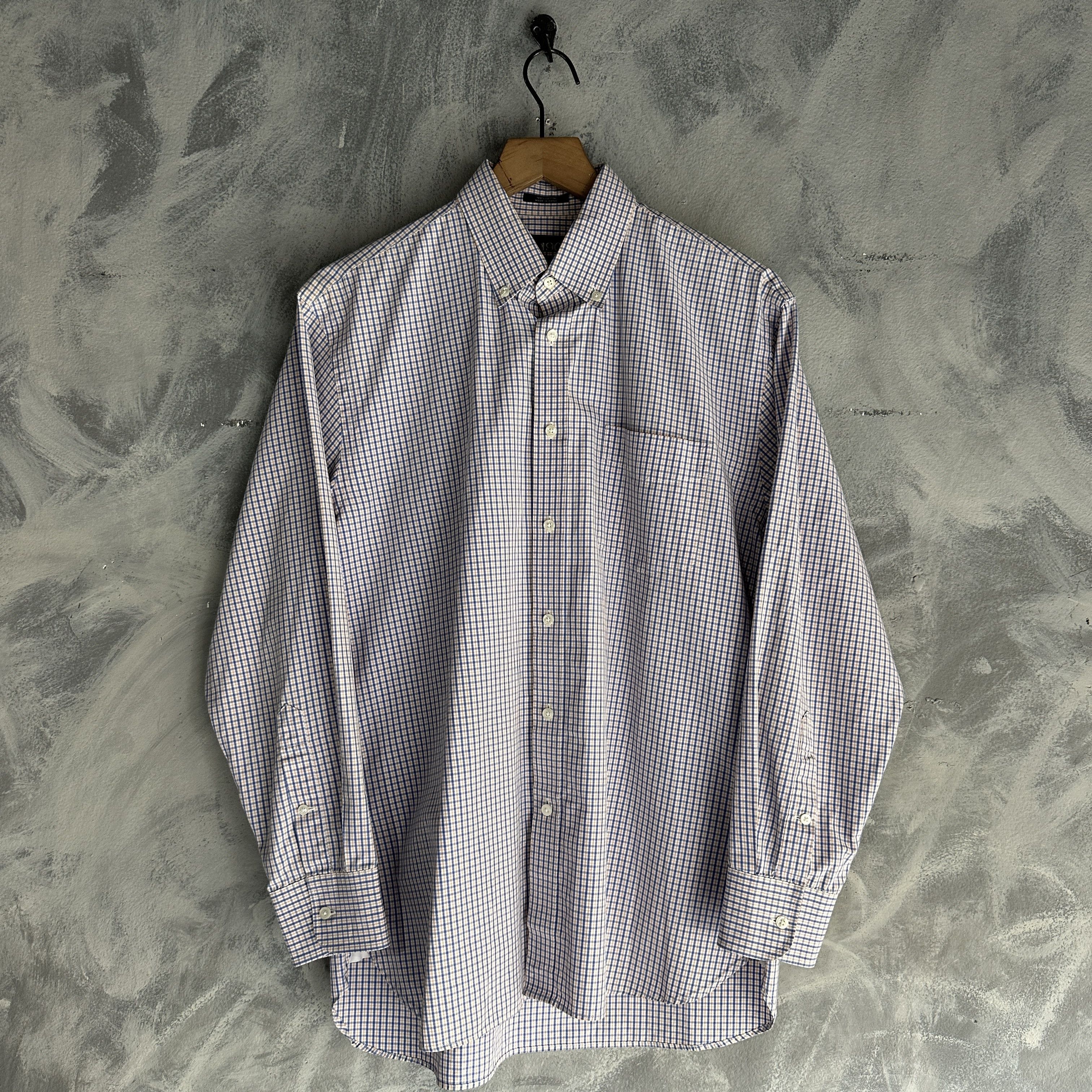 Nordstrom Nordstrom 1901 Button Up Shirt Mens Check Casual Dress Size US L / EU 52-54 / 3 - 1 Thumbnail