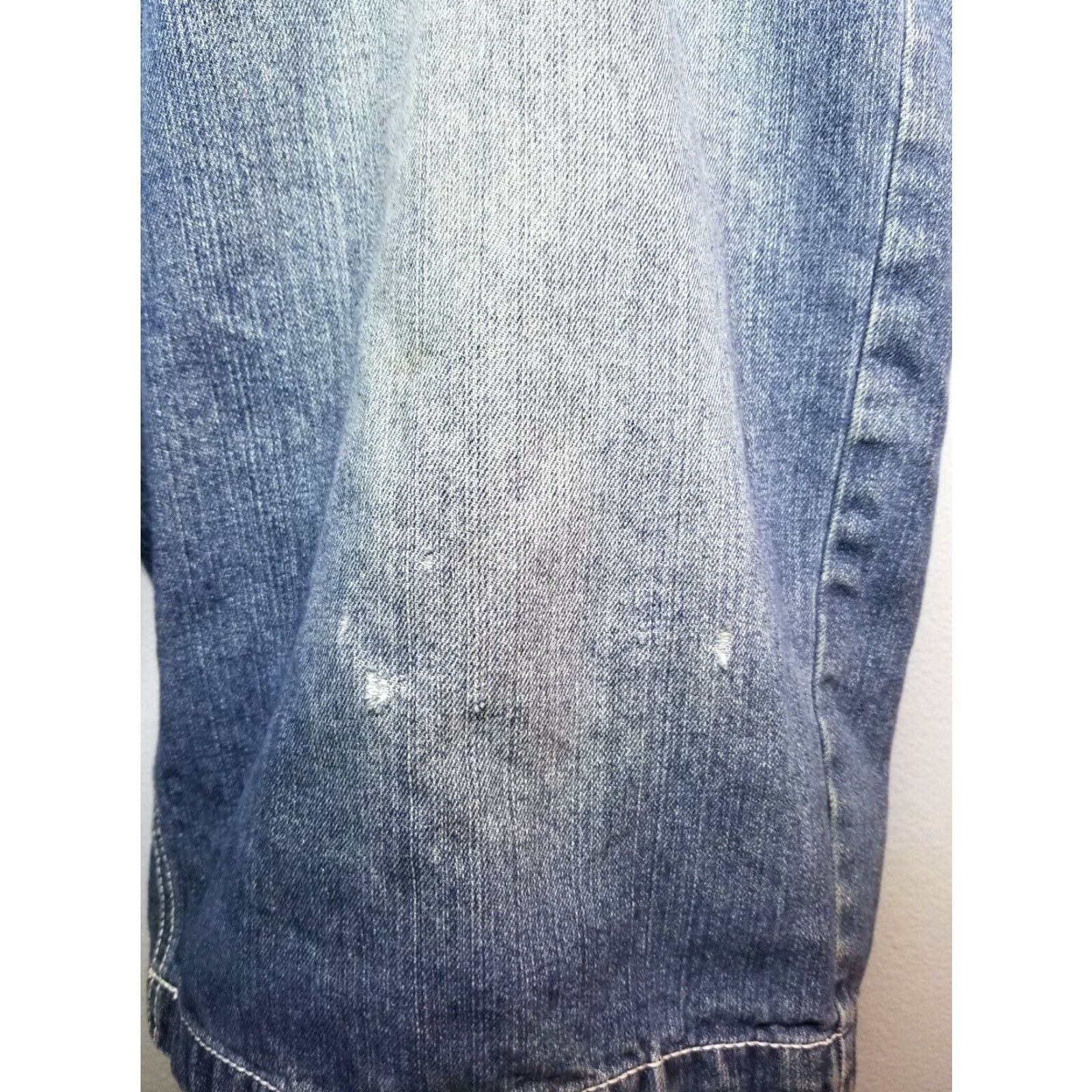 Denime VINTAGE Miskeen Denim Shorts Men 38 Casual 90s Hip Hop Blue Loose Fit Streetwear Size US 38 / EU 54 - 4 Thumbnail