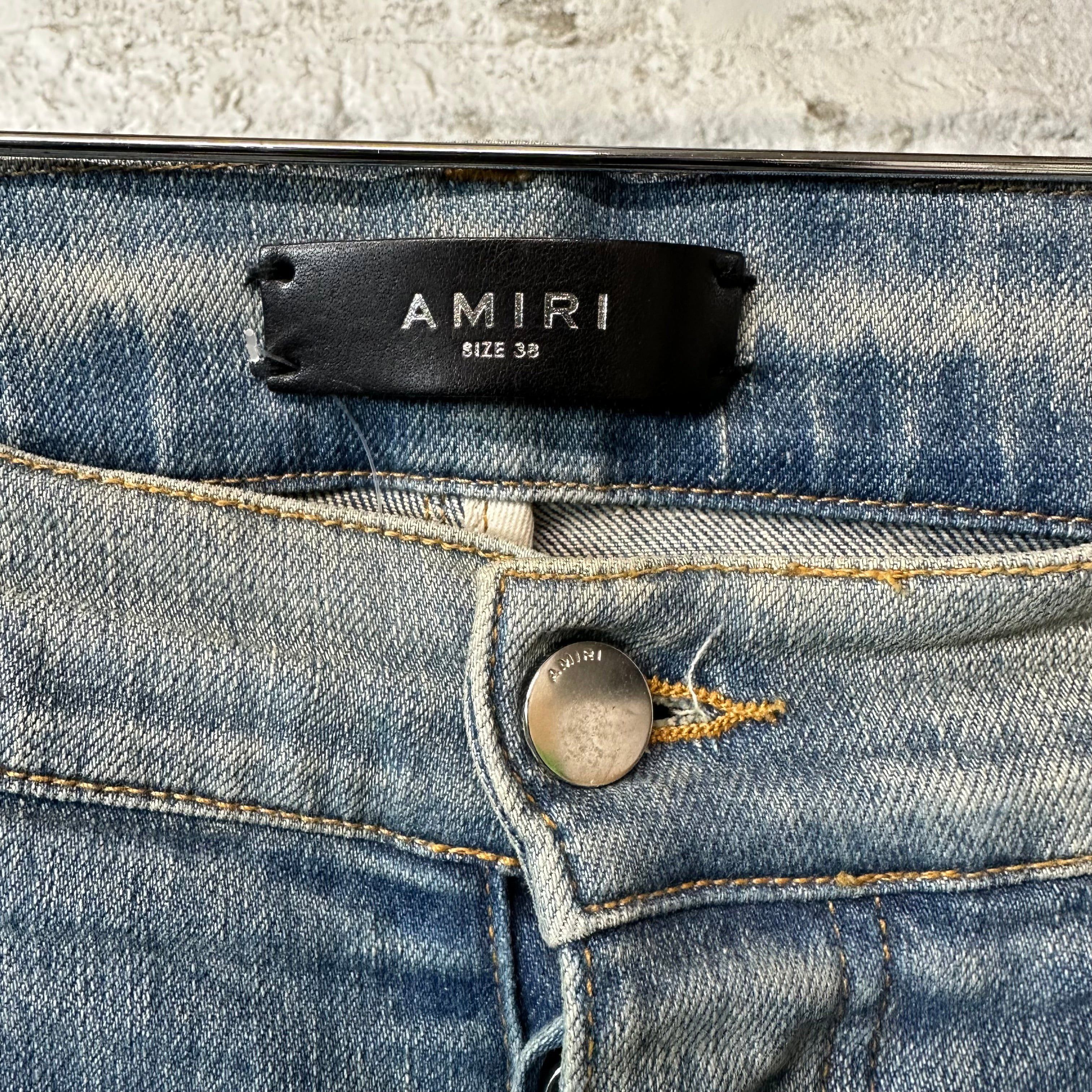 Amiri Amiri MX1 Indigo Paisley Blue Denim Jeans Sz 38 Size US 38 / EU 54 - 3 Thumbnail