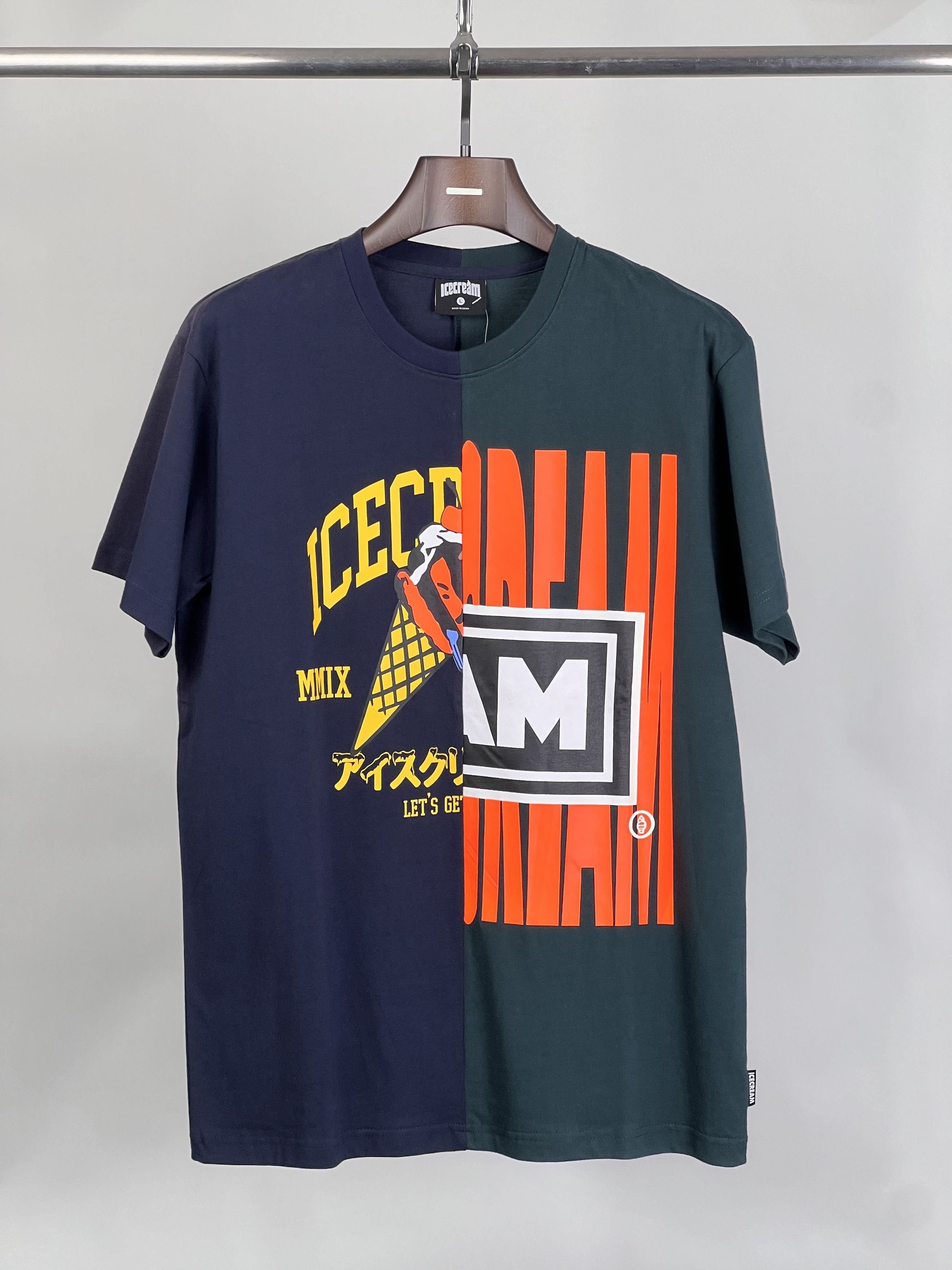 Icecream UNWORN* Split Color SS Tee Split Shirt Size US L / EU 52-54 / 3 - 1 Thumbnail