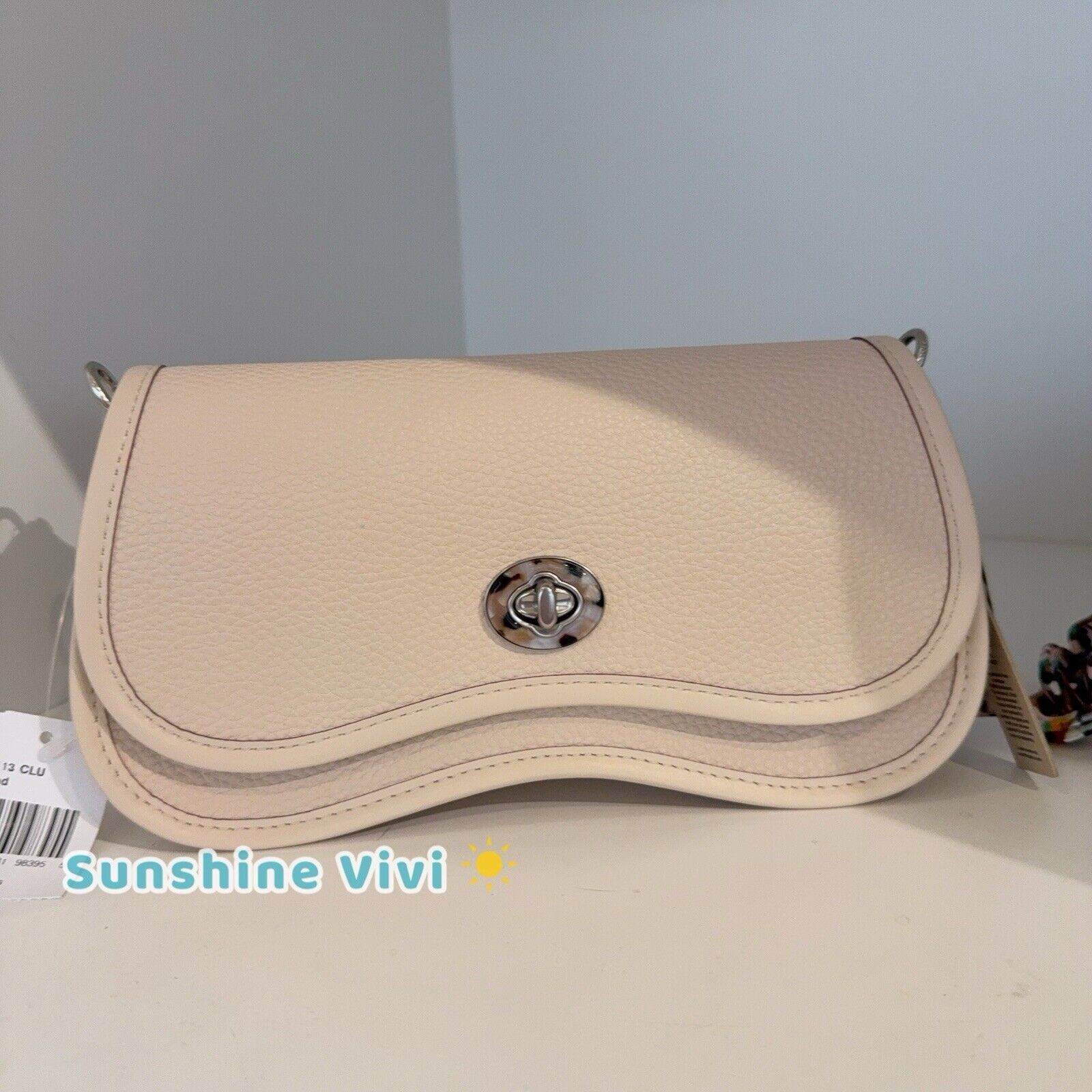 Coach NWT Coach Wavy Dinky Bag Shoulder Crossbody CK113 Cloud Size ONE SIZE - 1 Thumbnail