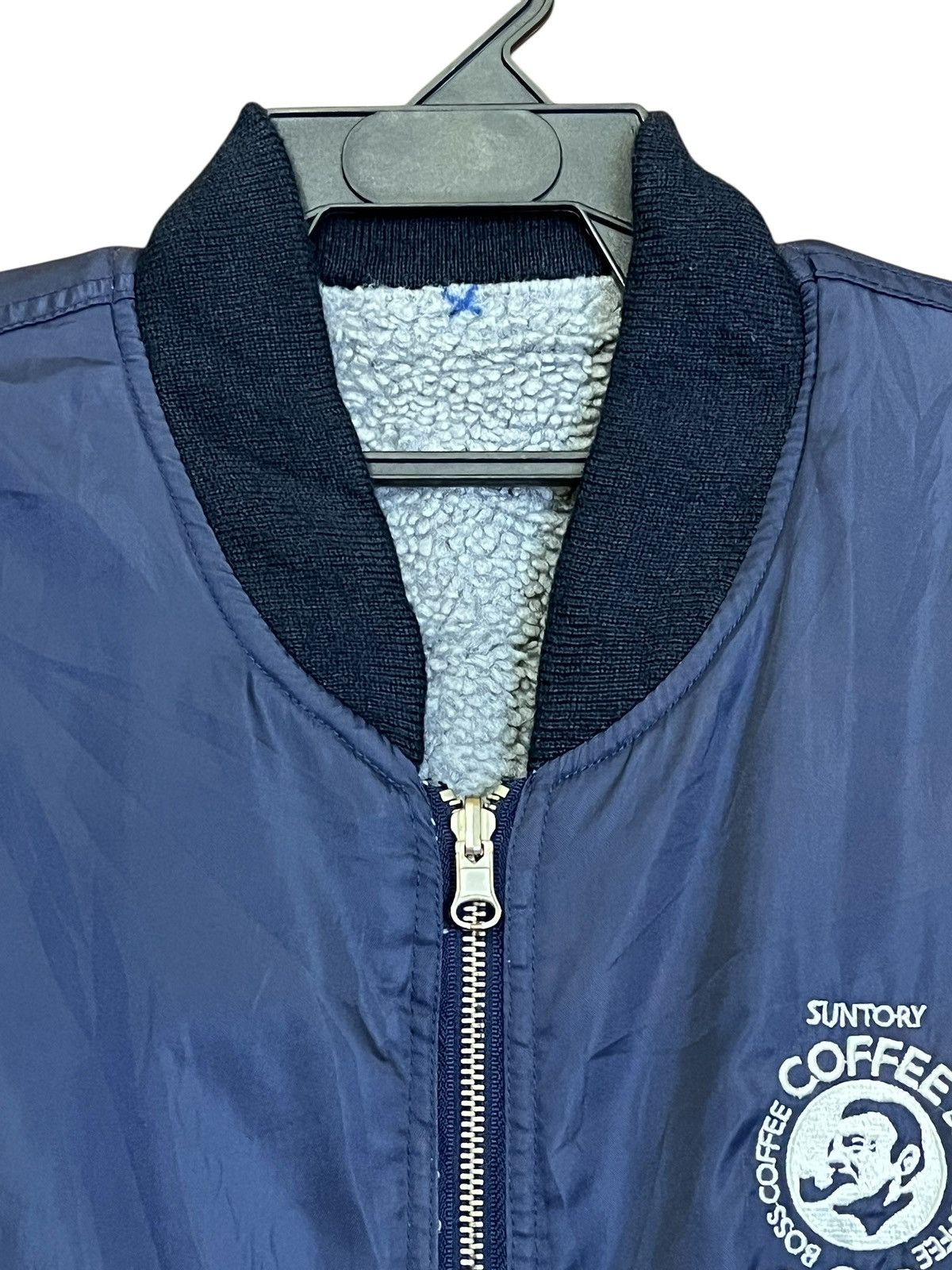 Japanese Brand Vintage SUNTORY BOSS COFFE reversible ma-1 bomber jackets Size US L / EU 52-54 / 3 - 8 Thumbnail