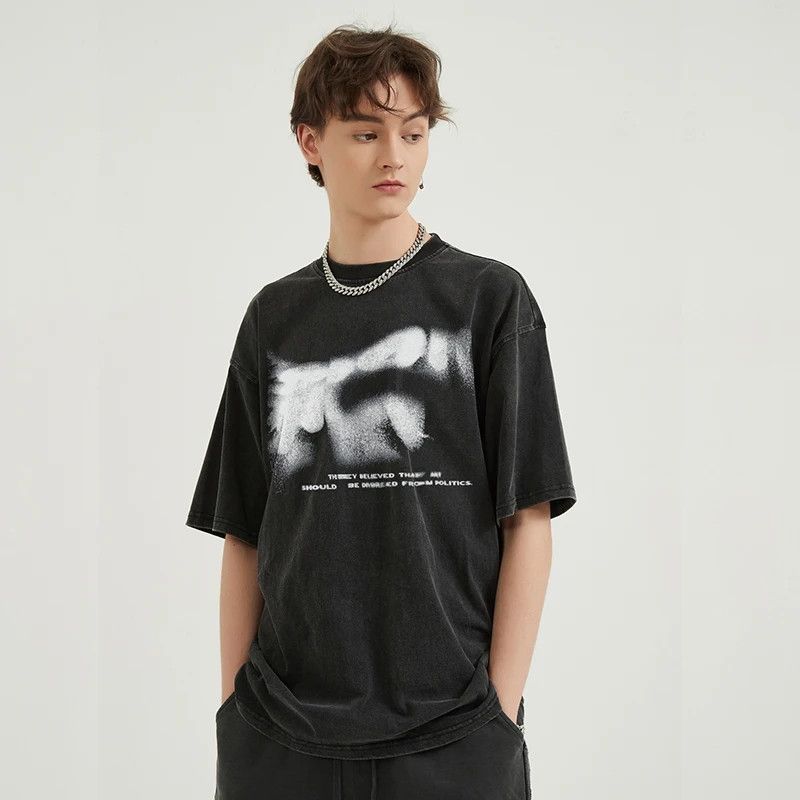 Japanese Brand Blurry Letter Vintage Graphic Shirt Size US M / EU 48-50 / 2 - 3 Thumbnail