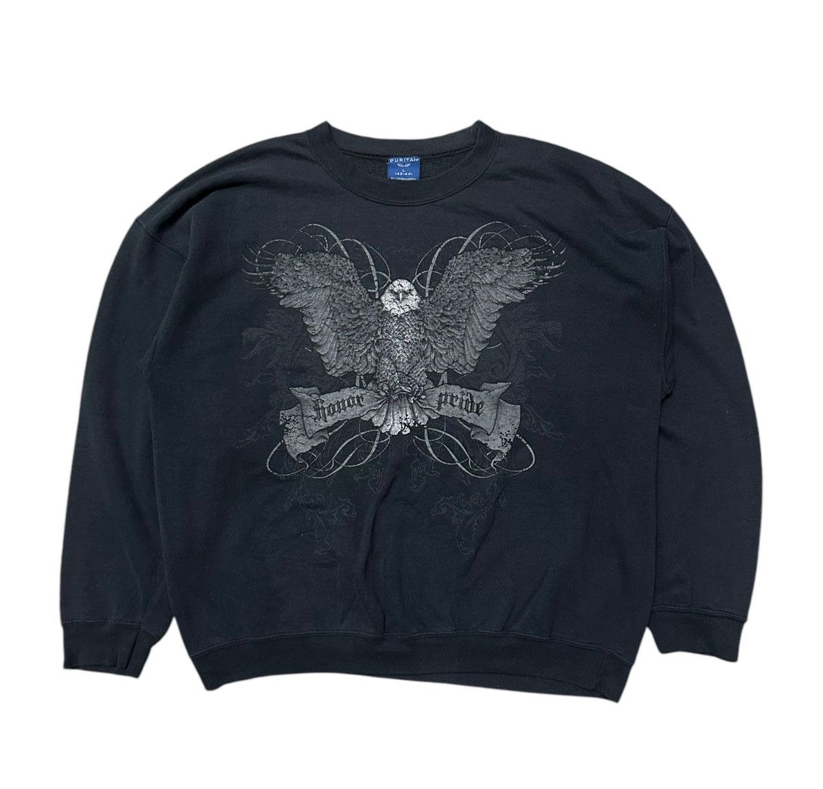 Japanese Brand × Vintage Puritan eagle big printed pullover sweatshirt Size US L / EU 52-54 / 3 - 1 Thumbnail