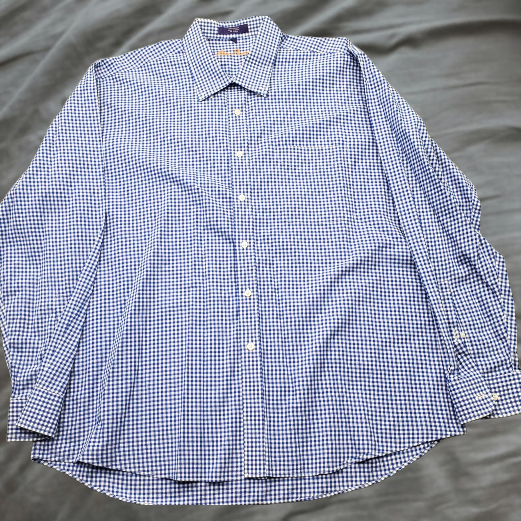 Vintage Alan Flusser Golf Shirt Mens XXL Multi Gingham Long Sleeve Collared Button-Down Size US XXL / EU 58 / 5 - 1 Thumbnail
