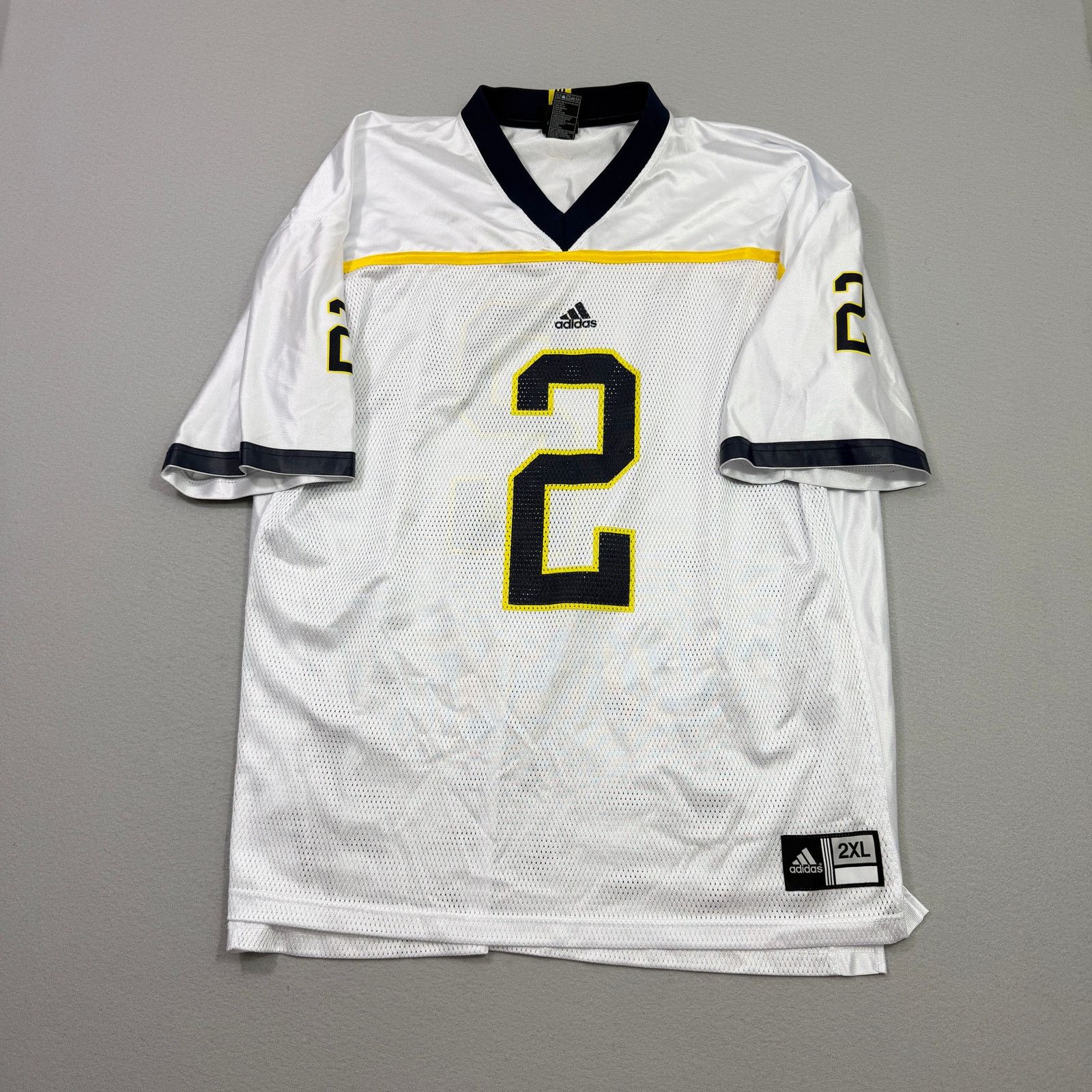 Adidas Vintage Adidas Michigan Wolverines Football Jersey 2XL Size US XXL / EU 58 / 5 - 1 Thumbnail