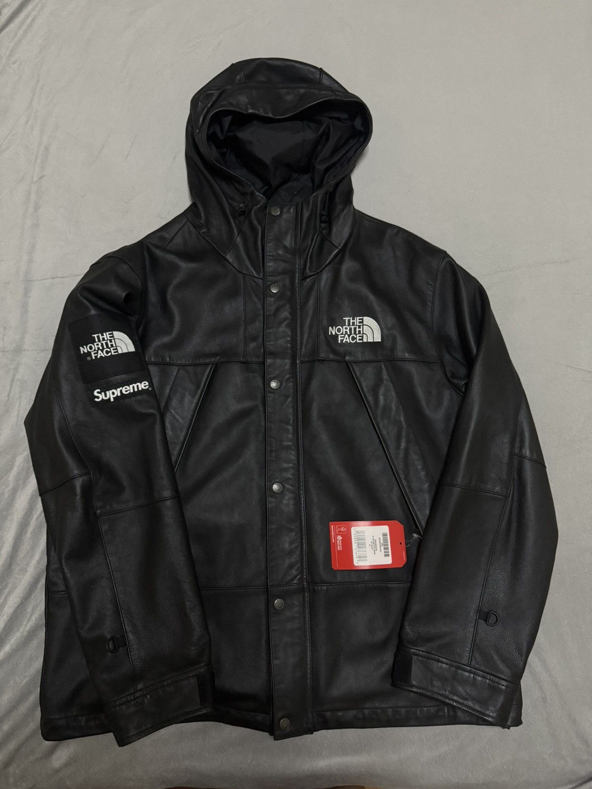 Supreme The North Face Supreme tnf the north face leather mountain parka Jacket Grailed