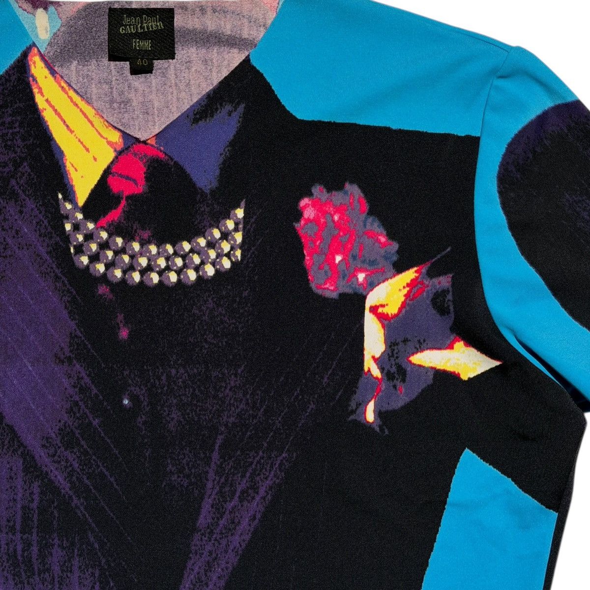 Jean Paul Gaultier SS1997 runway trompe l’oeil suit two piece set Size S / US 4 / IT 40 - 4 Thumbnail