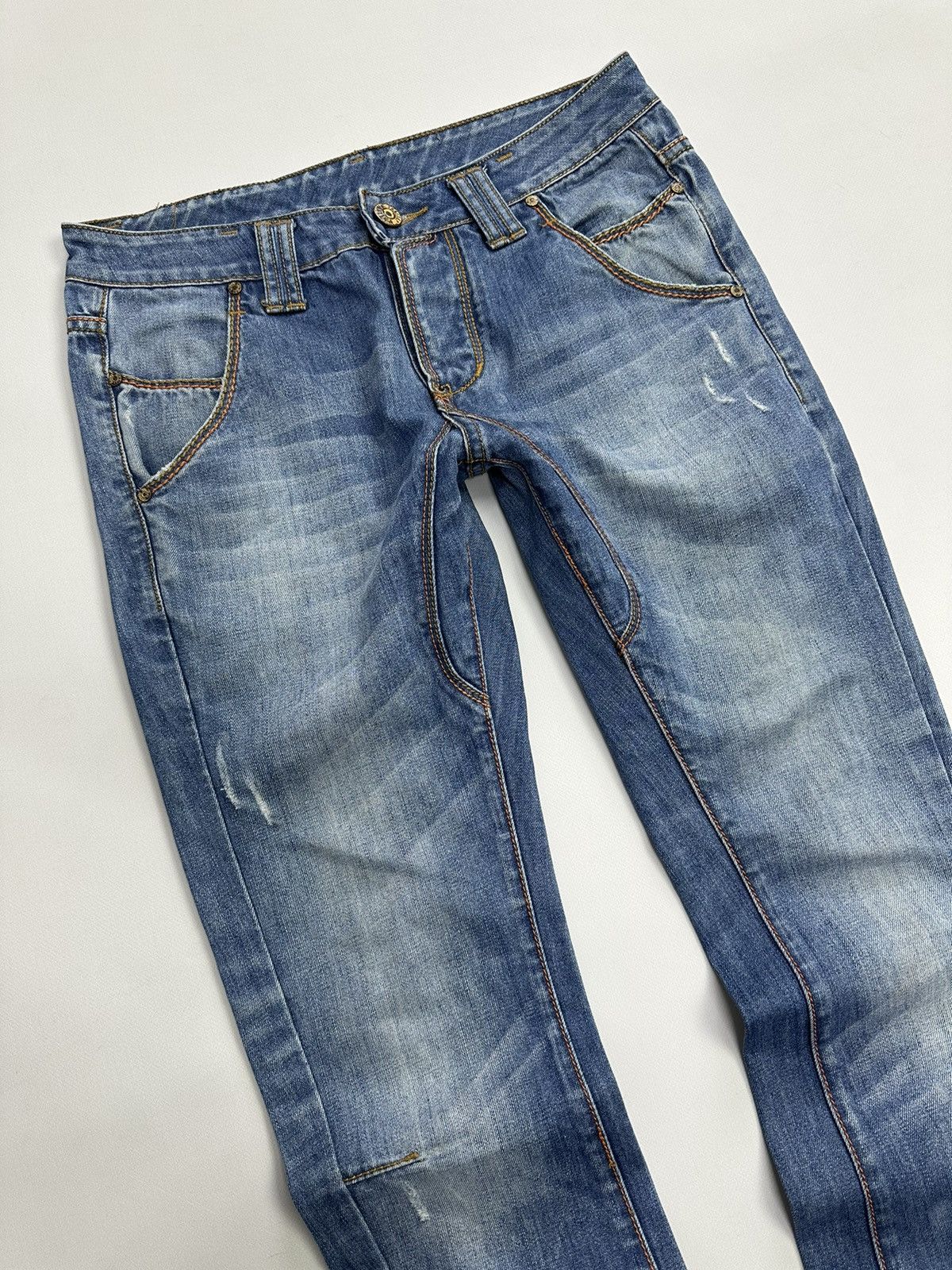 Takashi Murakami Vintage Denim Jeans Japanese Design Y2k Diesel Avantgarde Size US 32 / EU 48 - 2 Thumbnail