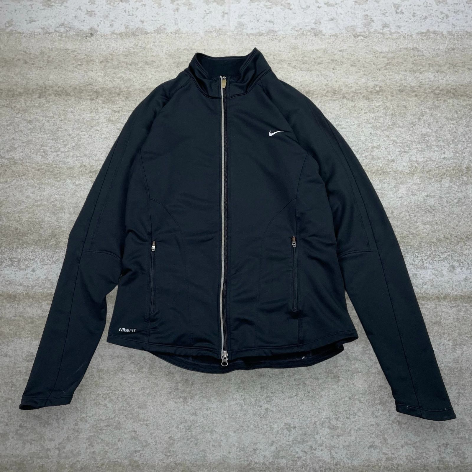 Nike Vintage Y2K Nike Running Jacket Womens L Black Polyester Size L / US 10 / IT 46 - 1 Thumbnail