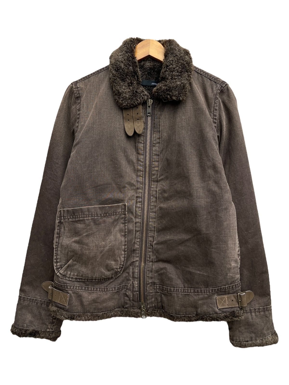 Johnbull Johnbull Alpaca Fur Canvas Sunfaded Brown Jacket Size US M / EU 48-50 / 2 - 1 Thumbnail