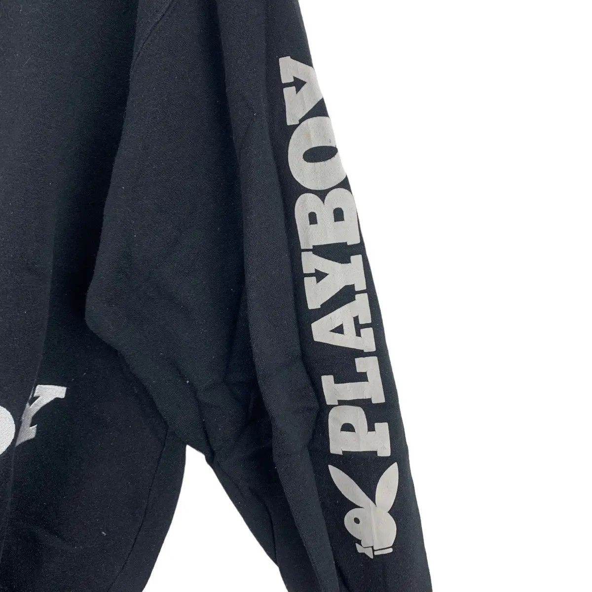 Playboy Vintage PLAYBOY MAGAZINE Rabbit Head Bunny Black Sweatshirt Size L / US 10 / IT 46 - 5 Thumbnail