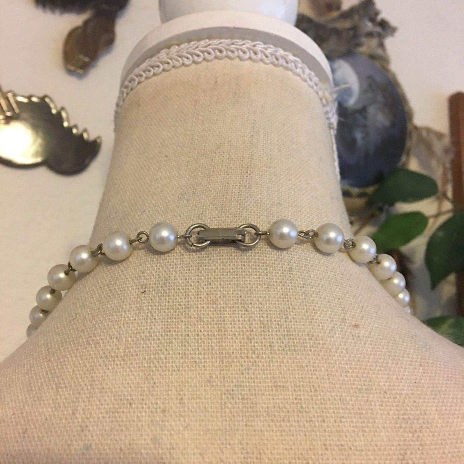 Vintage Vintage 70s faux pearl chain necklace Size ONE SIZE - 5 Thumbnail