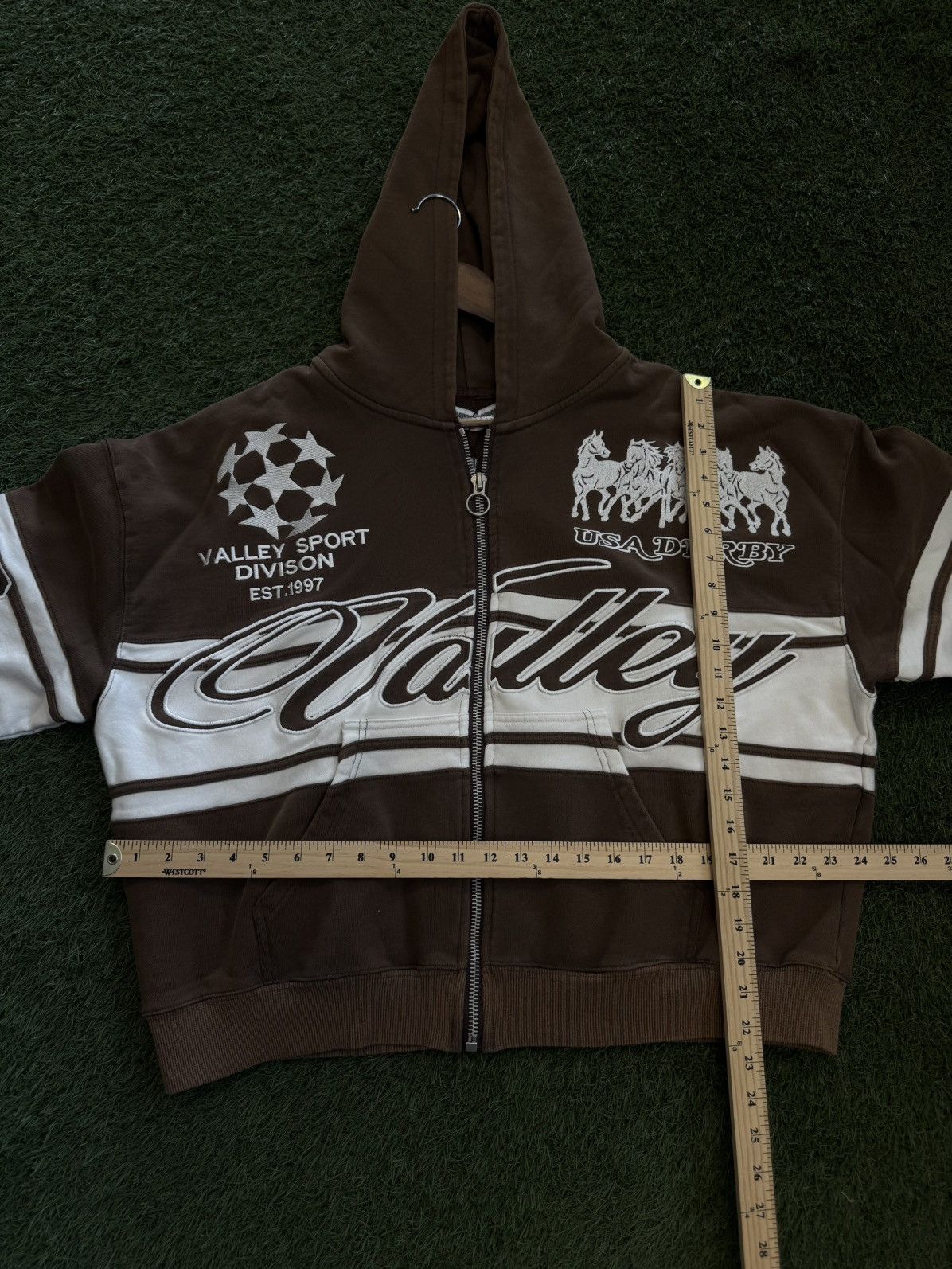 Vale Vale Valley Brown Hoodie Zip Up Mocha Size L Size US L / EU 52-54 / 3 - 11 Thumbnail