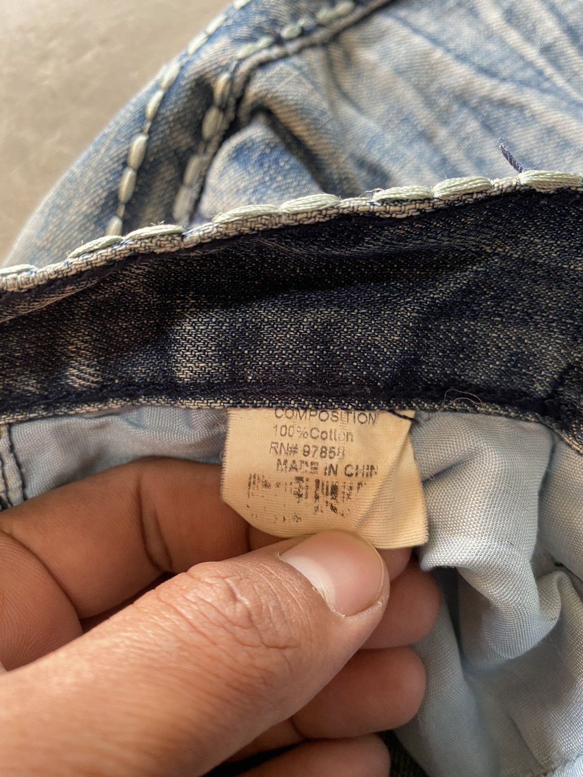Hysteric Glamour × Japanese Brand × Tornado Mart Baggy Jeans Japanese Smash Wash Blue Distressed Denim Size US 34 / EU 50 - 13 Thumbnail