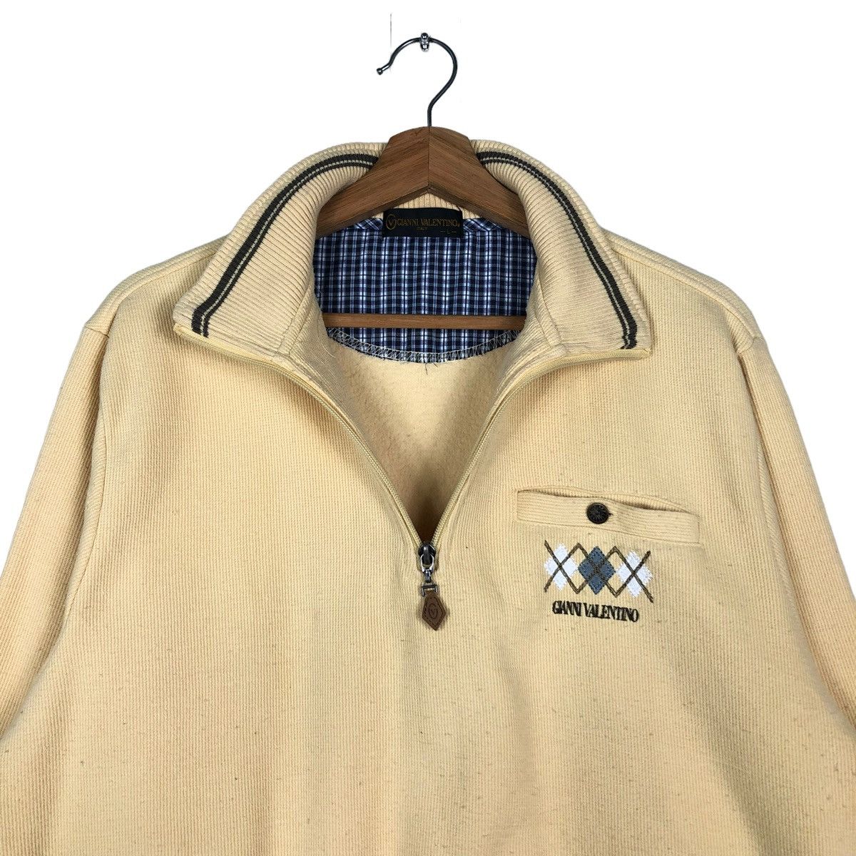 Japanese Brand VINTAGE HIGH COLLAR SWEATSHIRT GIANNI VALENTINO ISSEYMIYAKE Size US L / EU 52-54 / 3 - 12 Thumbnail