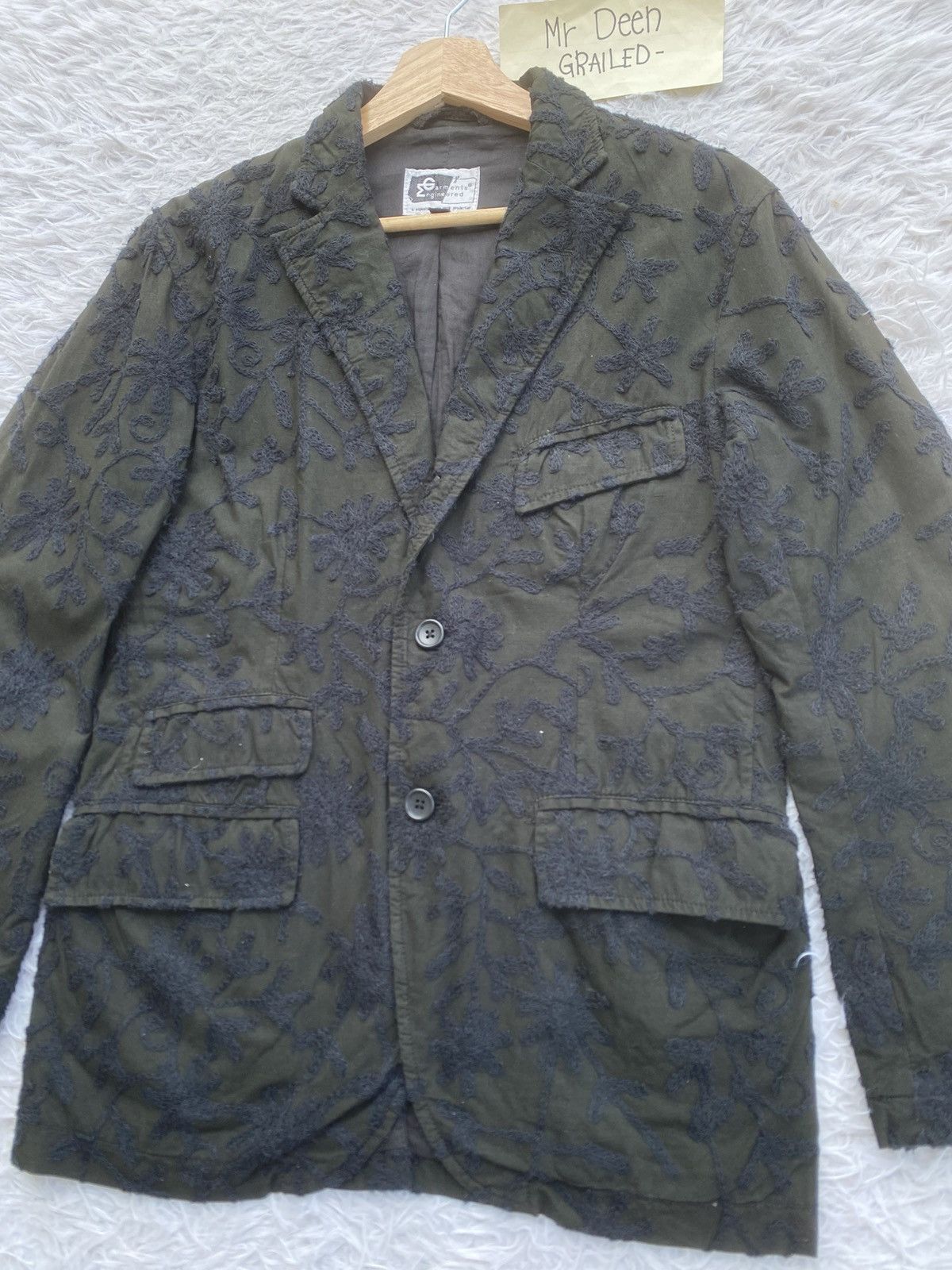 Engineered Garments Engineered Garments Chain Stitch Florals Embroidery Jacket Size XS / US 0-2 / IT 36-38 - 10 Thumbnail
