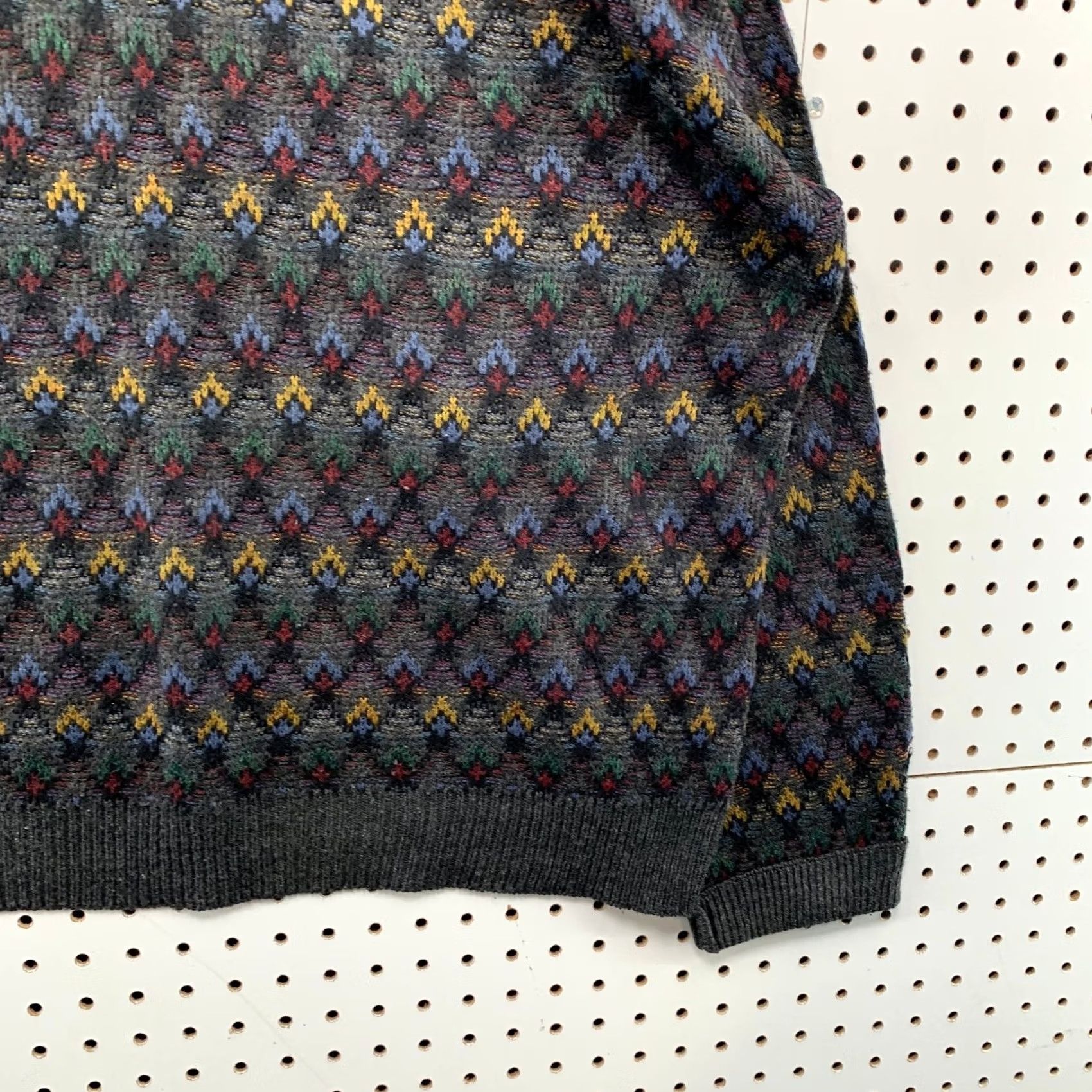 Jantzen Vintage Jantzen 3D Knit Sweater Mens XL Gray Geometric Acrylic Grandpa Made USA Size US XL / EU 56 / 4 - 7 Thumbnail