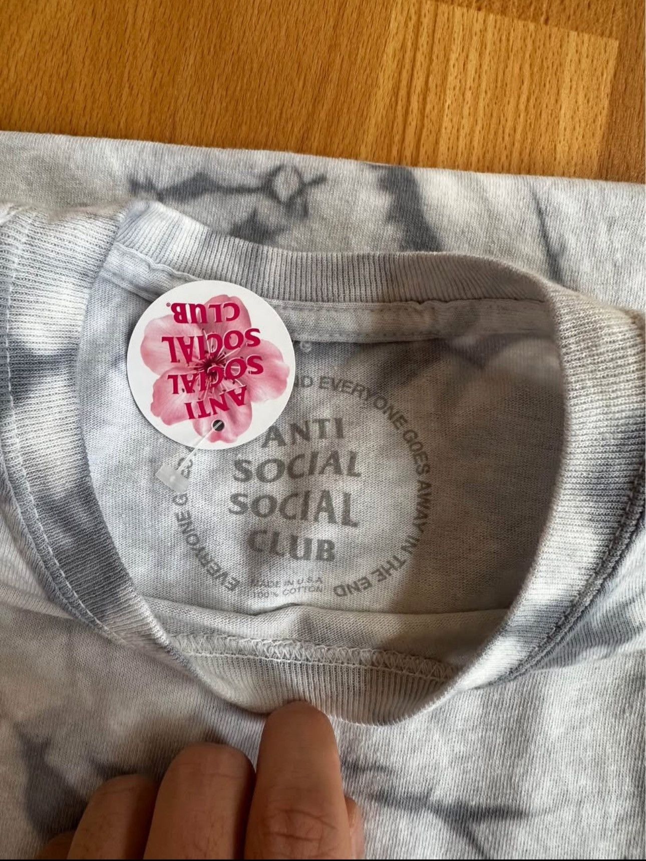 Anti Social Social Club ASSC Dissociative T-Shirt “Grey Tye Die” (BRAND NEW) Size US M / EU 48-50 / 2 - 2 Thumbnail