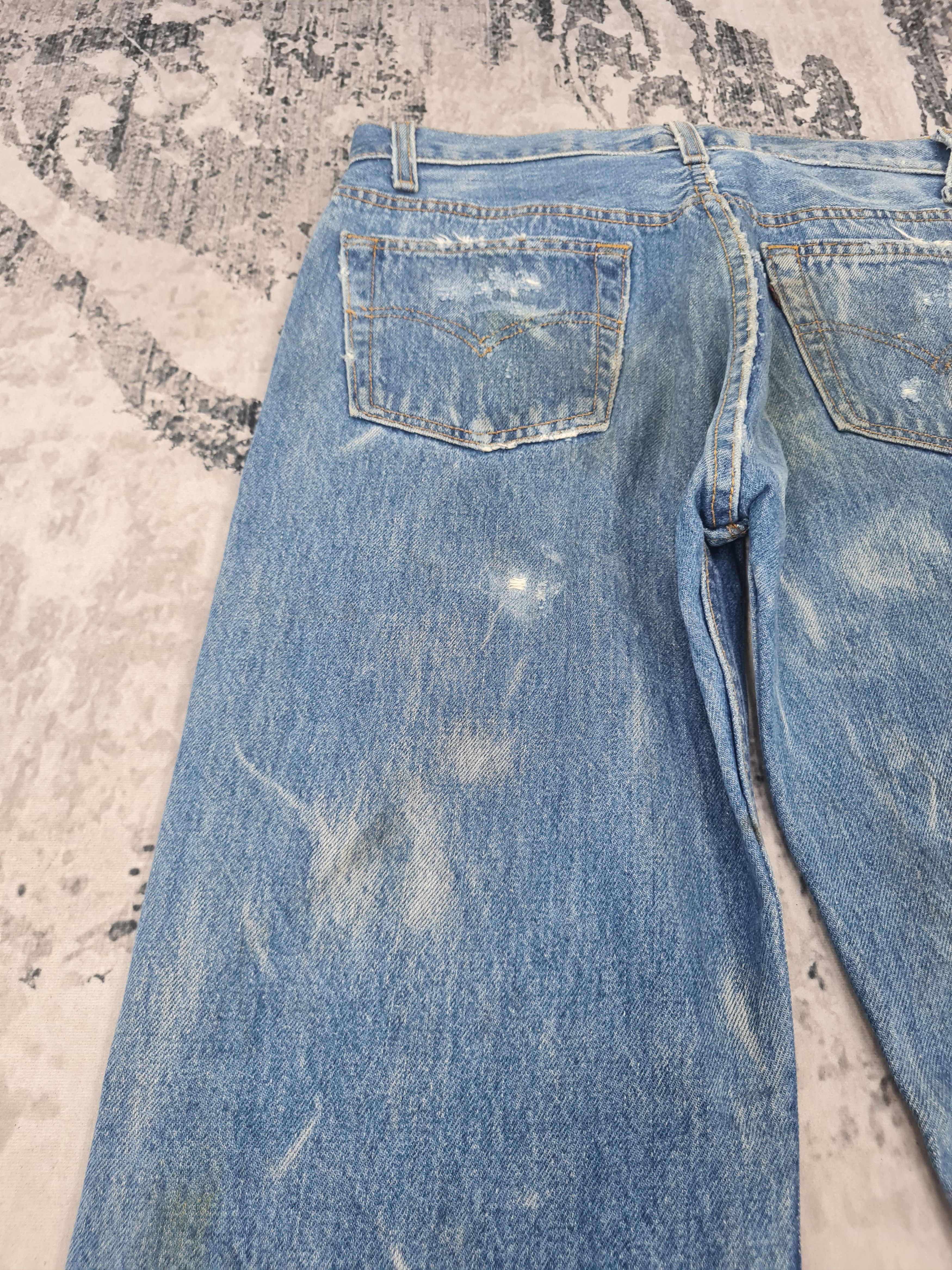 Levi's Vintage Clothing Vtg 90's LEVIS 501 Bleach Design Rust Jeans L0403 Size 30X31 Size US 30 / EU 46 - 13 Thumbnail