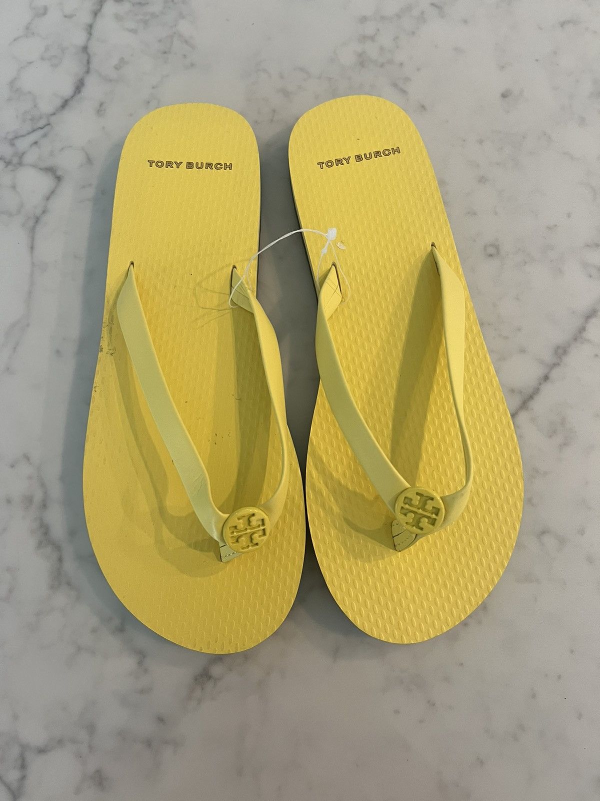 New Tory Burch Mini Minnie Flip Flop - Firefly Yellow 6