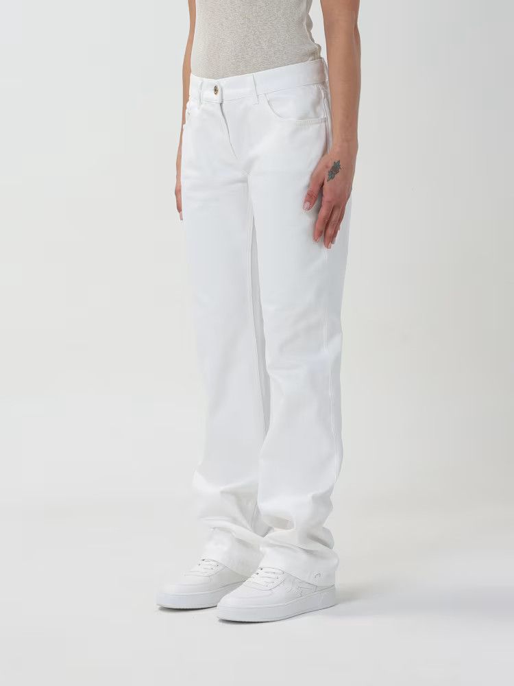 Palm Angels o1y1125 Denim Pant in White Size 27" / US 4 / IT 40 - 3 Thumbnail