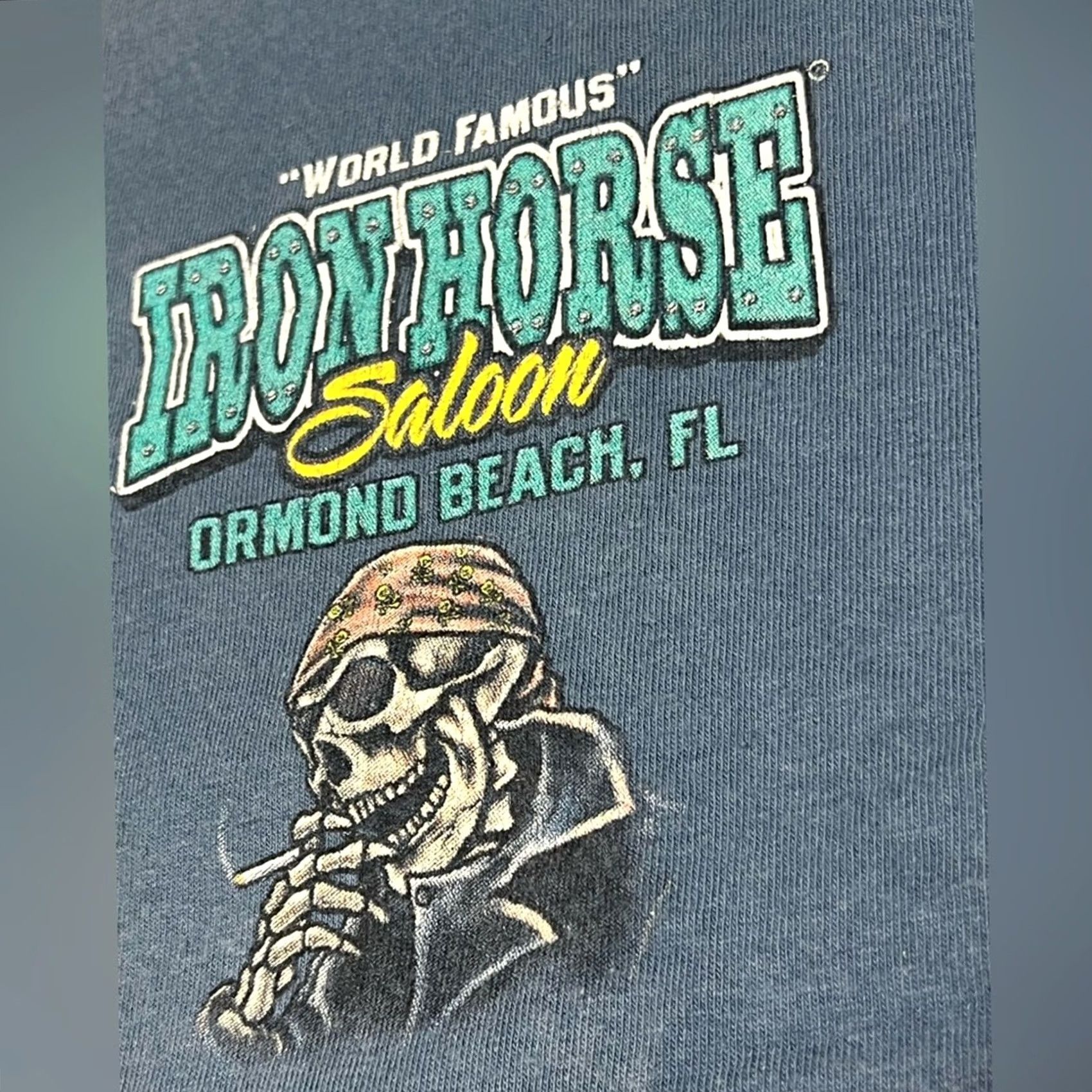 Gildan Iron Horse Saloon Biketoberfest Motorcycle Biker Pocket Shirt 2013 Ormond XXL Size US XXL / EU 58 / 5 - 3 Thumbnail