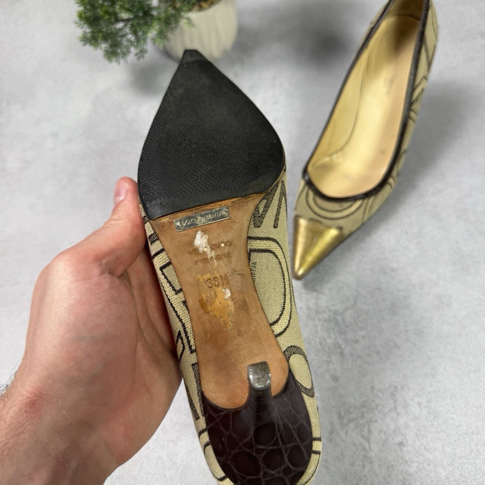 Dolce & Gabbana Dolce Gabbana Womrn Monogram Hells Pumps Size 38.5 US 8.5 Size US 8.5 / IT 38.5 - 7 Thumbnail