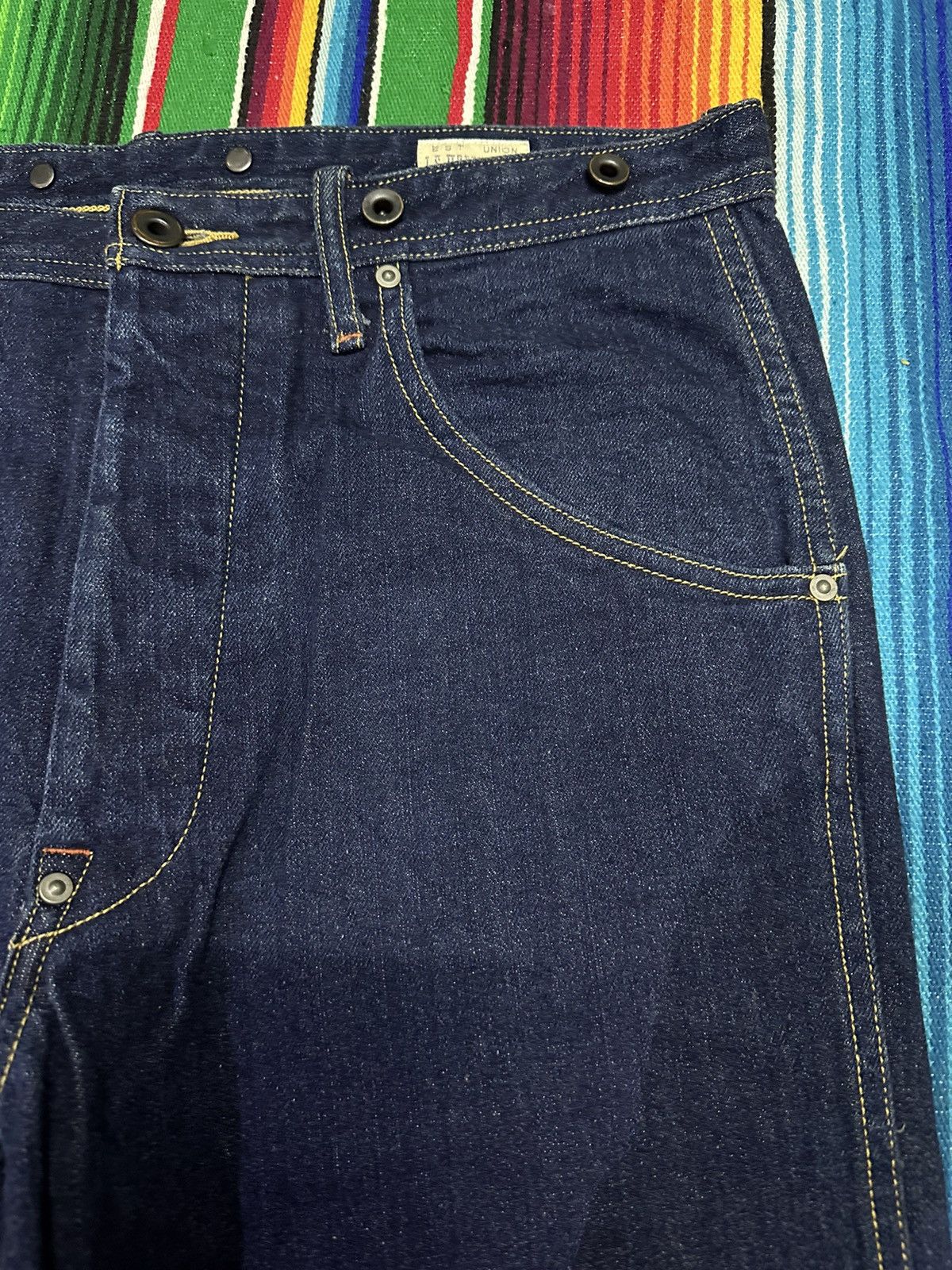 If Six Was Nine 💥Japanese Brand 💥Journal Standard Homestead Buckle Size US 30 / EU 46 - 11 Thumbnail