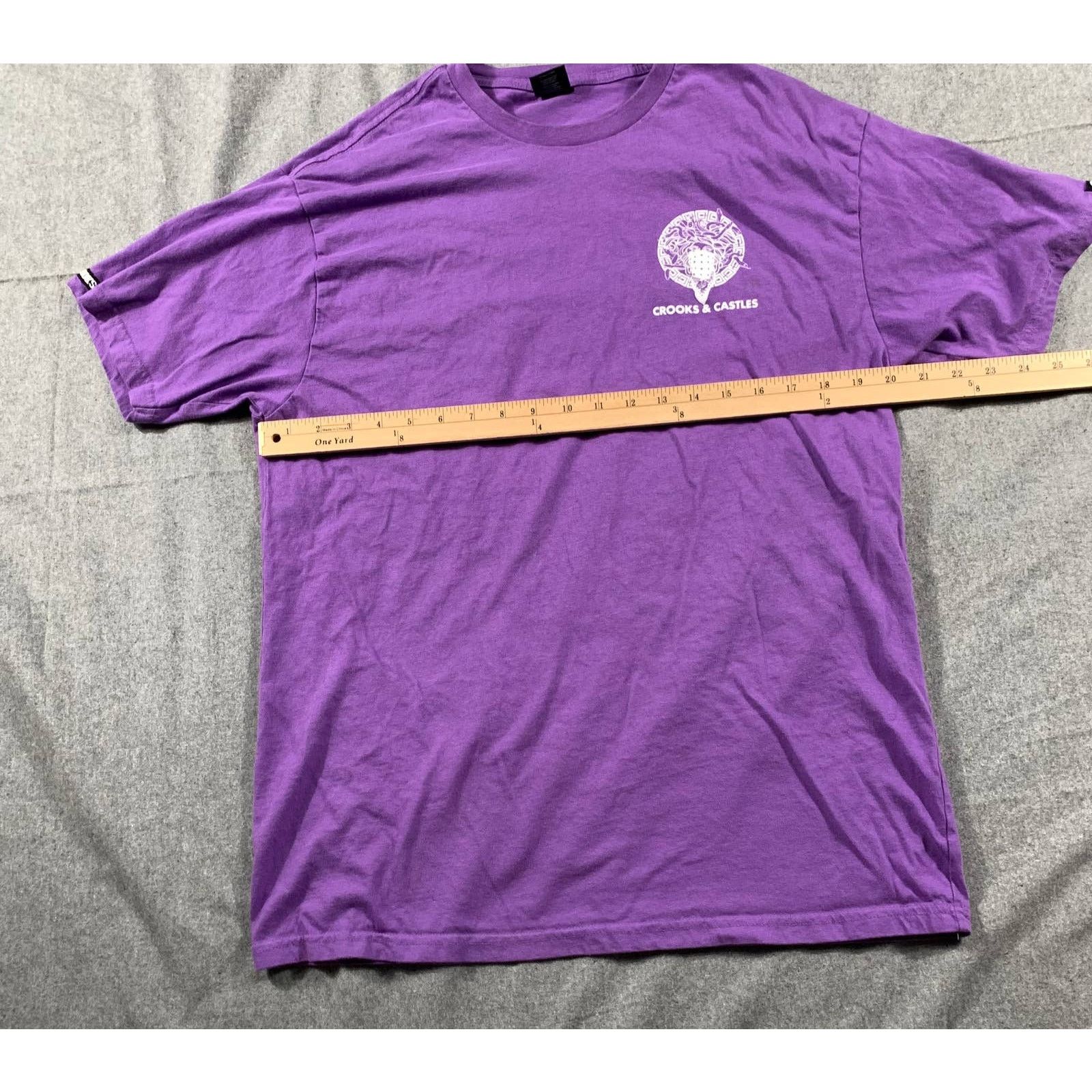 Crooks & Castles Crooks & Castles Shirt Adult Large Purple Casual T Size US L / EU 52-54 / 3 - 8 Thumbnail