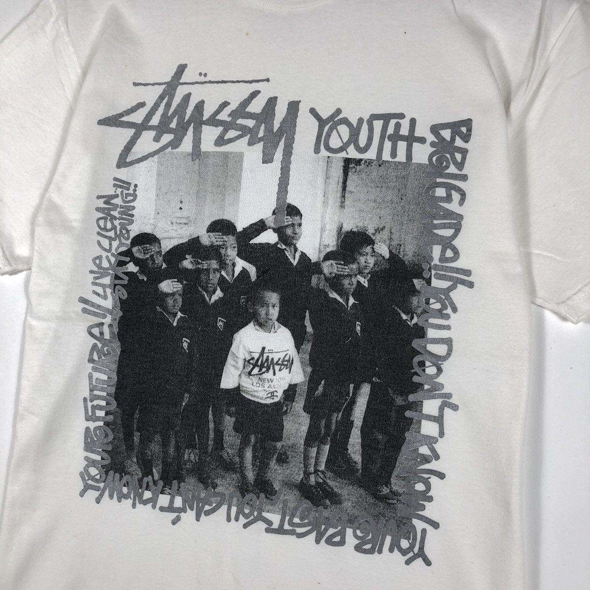 Stussy Vintage Stussy Tribe Youth Brigade Photoprint T-Shirt Size US M / EU 48-50 / 2 - 7 Thumbnail