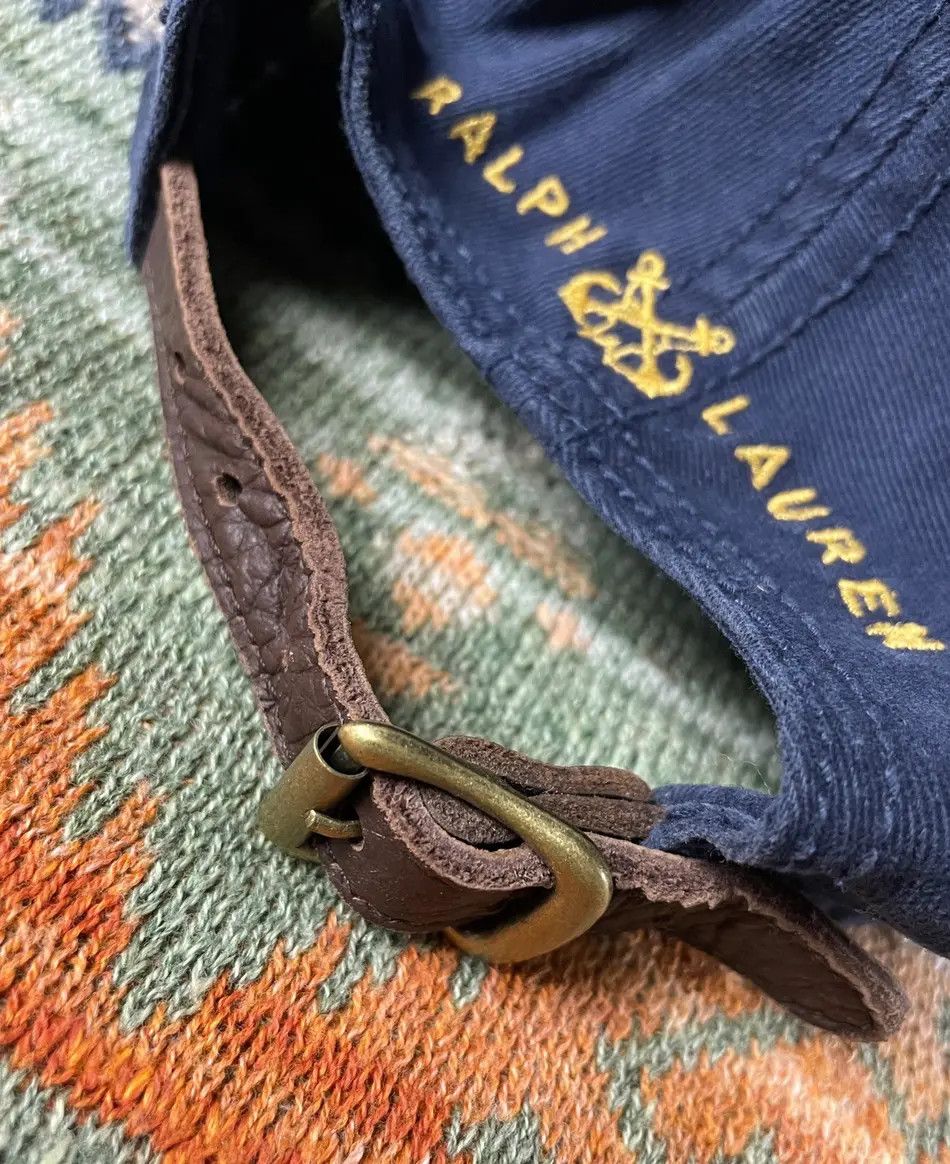 Polo Ralph Lauren Polo Ralph Lauren Yacht Club Leather Baseball Hat Cap Size ONE SIZE - 5 Thumbnail