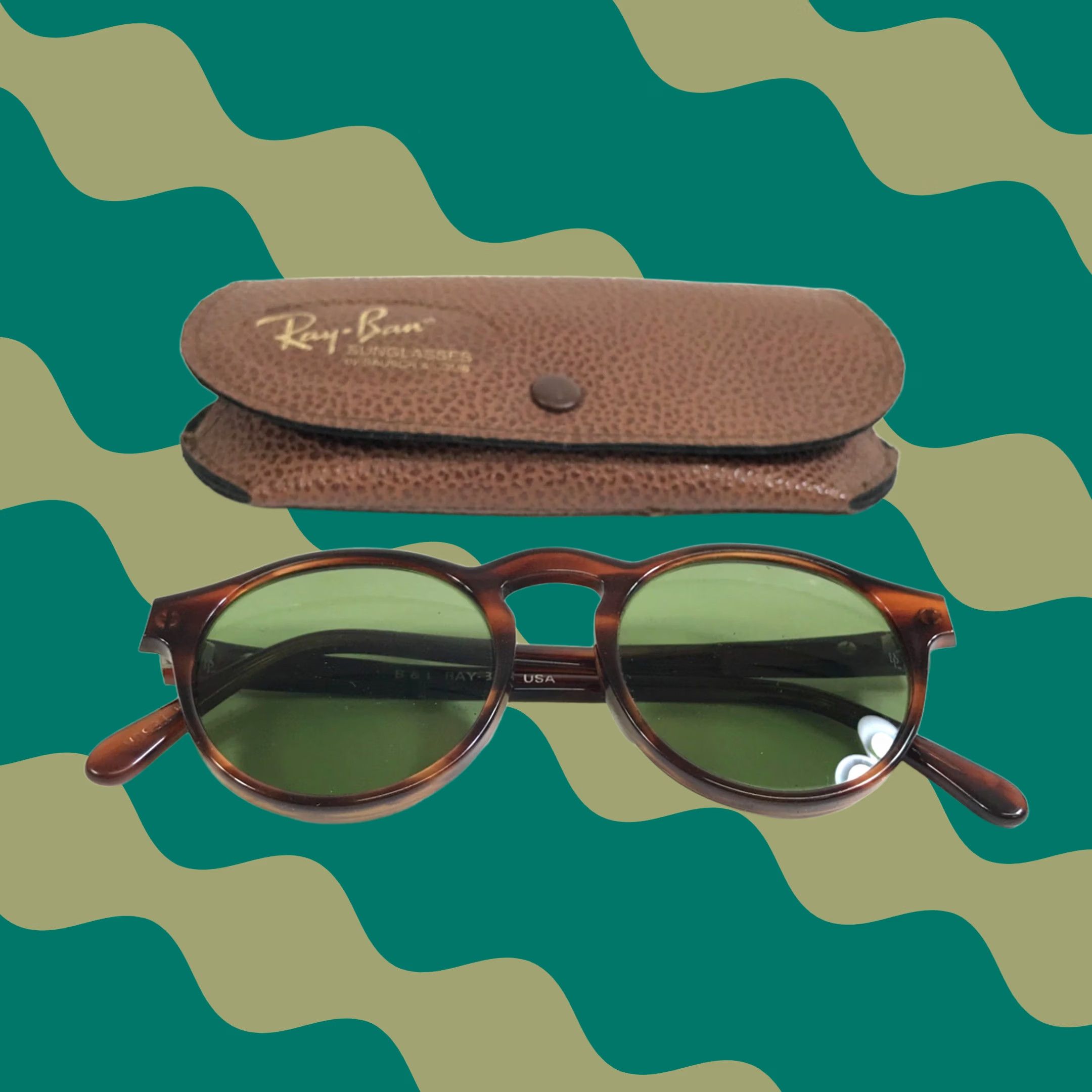 RayBan × Vintage 90s B&L Ray-Ban W2178 Orbs Ellipse Silver