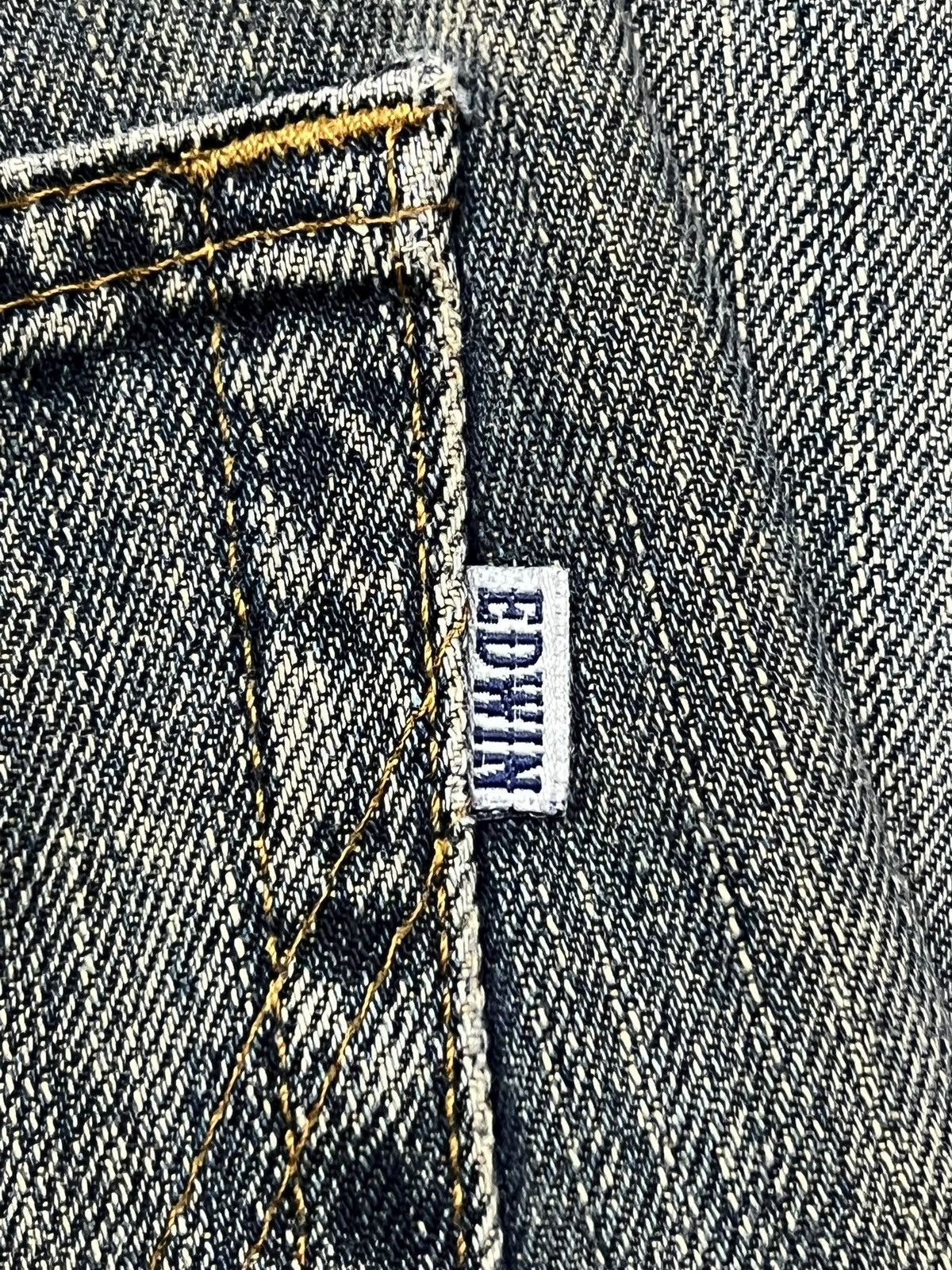 Edwin Vintage Exwin 403 Japan - Faded Mud Wash, Distressed Jeans Size US 31 - 13 Thumbnail