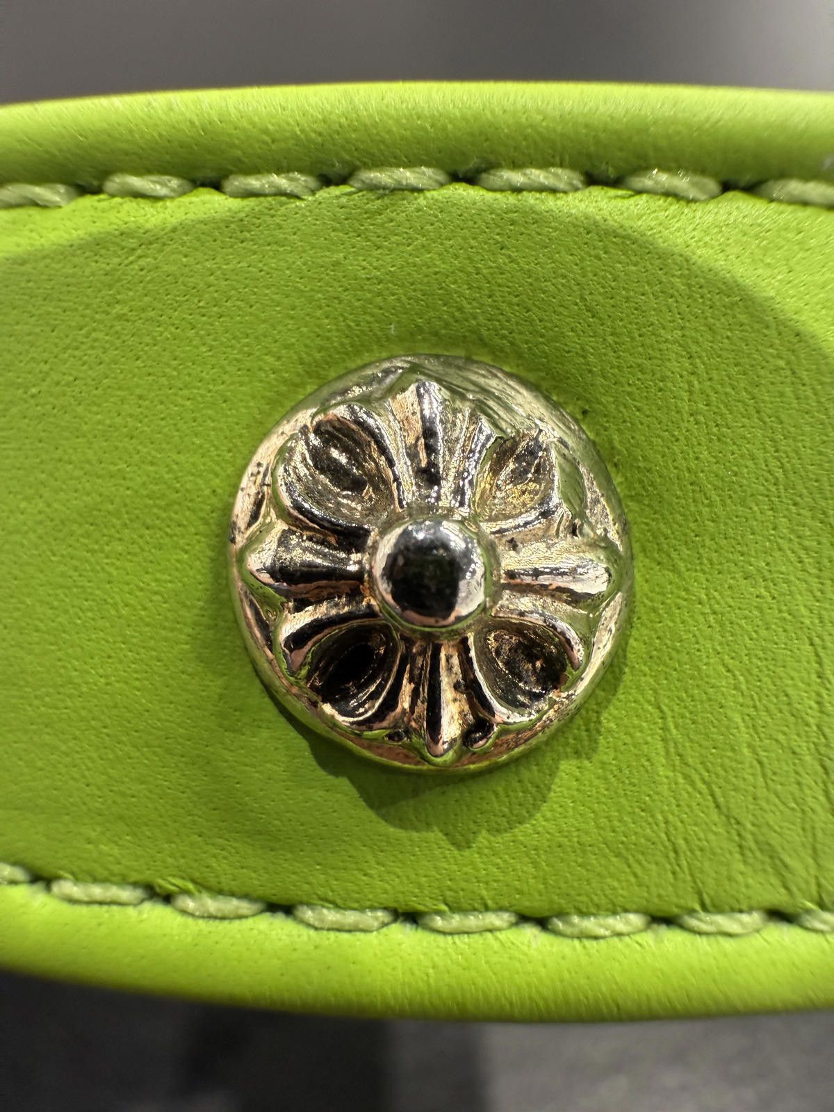 Chrome Hearts Chrome Hearts Leather Dog Collar in Green Size ONE SIZE - 6 Thumbnail