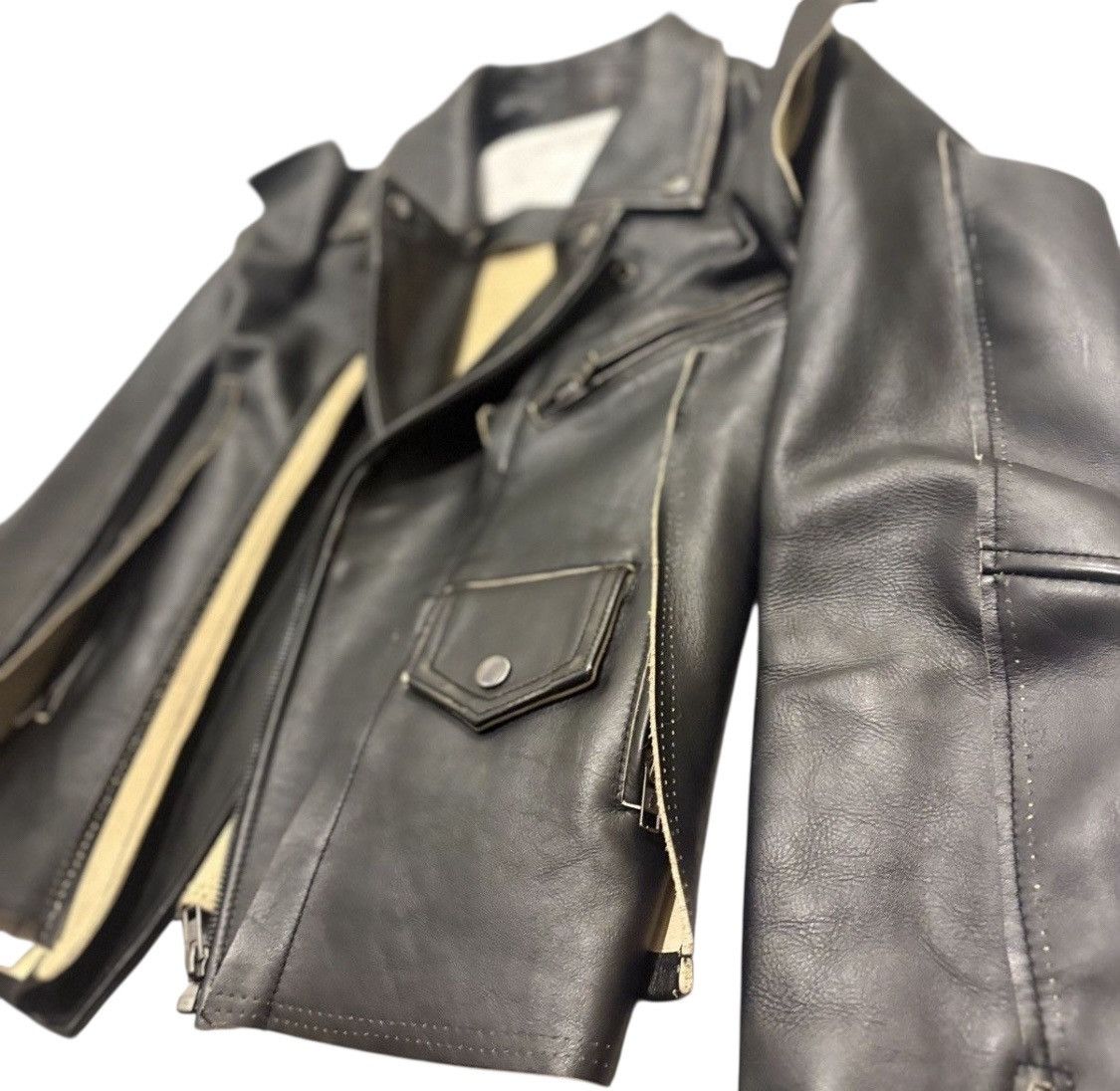 H&M × Maison Margiela Maison Martin Margiela X H&M biker leather jacket Size US XS / EU 42 / 0 - 2 Thumbnail