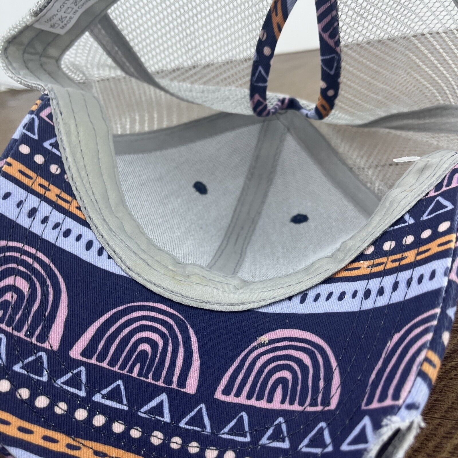 Other Blue Creative Hatr Rainbow Pyramid Blue Hat Adjustable Adult Size ONE SIZE - 12 Thumbnail