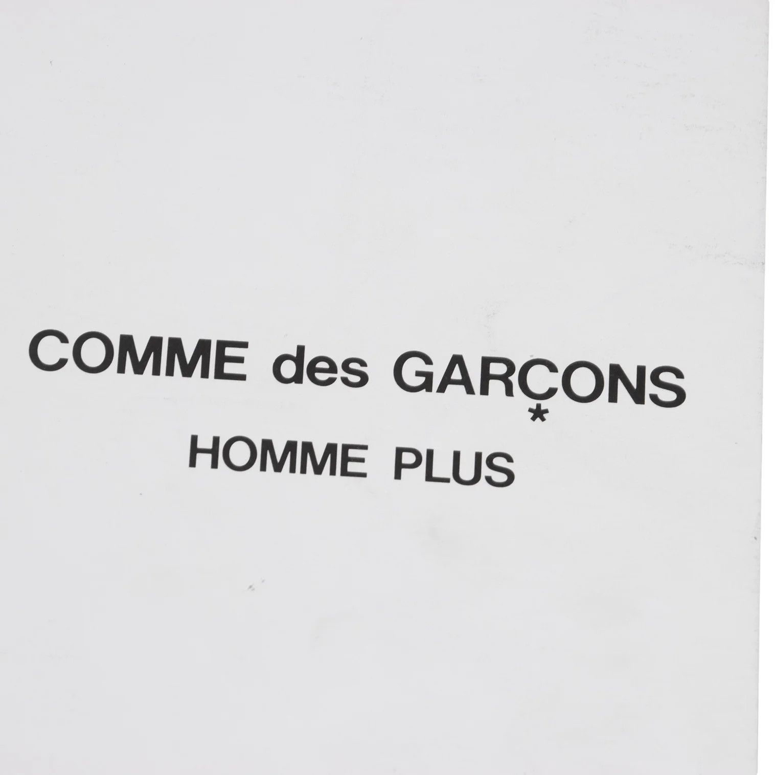 Comme des Garcons Homme Plus COMME des GARCONS HOMME PLUS 1986 Visual Magazine Size ONE SIZE - 4 Thumbnail