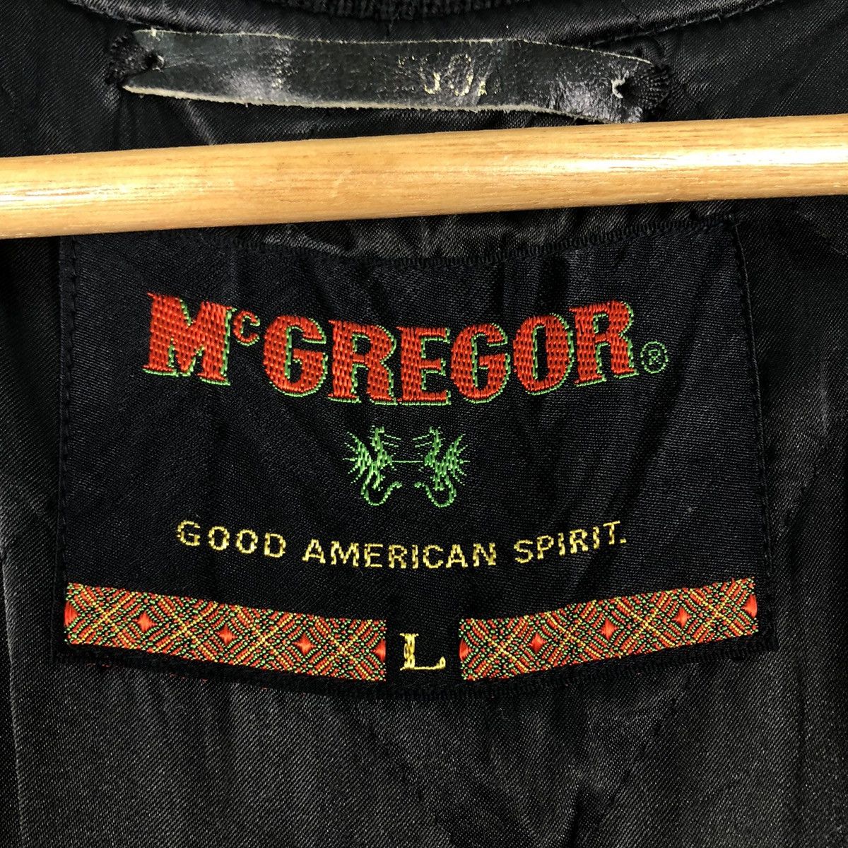 Japanese Brand 🔥Vtg Wool Herringbone Bomber Jacket Mc Gregor USA Size US L / EU 52-54 / 3 - 16 Thumbnail