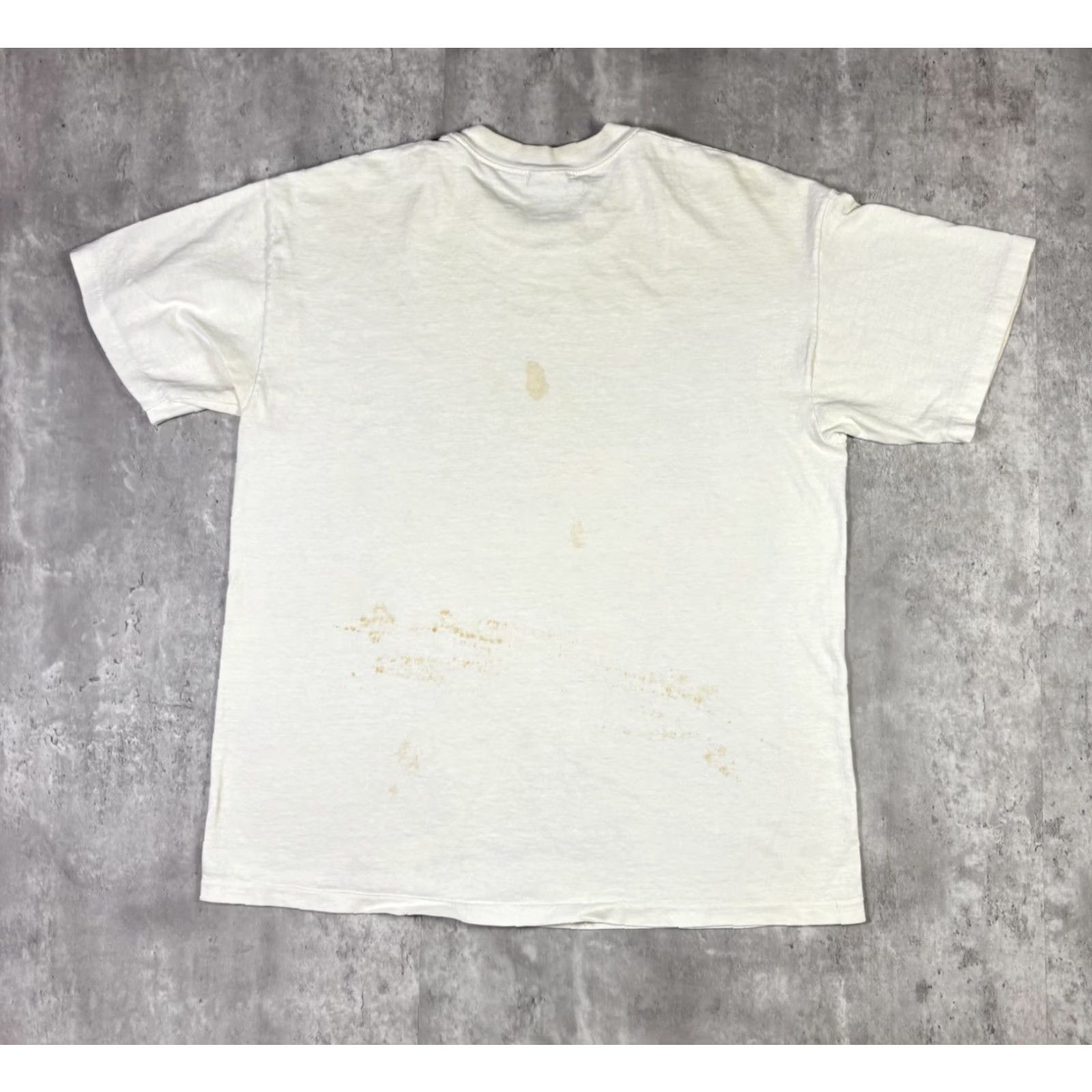 Vintage VINTAGE Caribbean Style Beach Art T Shirt White Large 90s USA Stedman Cotton Crew Neck Short Sleeve Mens Vintage 90s T-Shirt USA Size US L / EU 52-54 / 3 - 2 Thumbnail