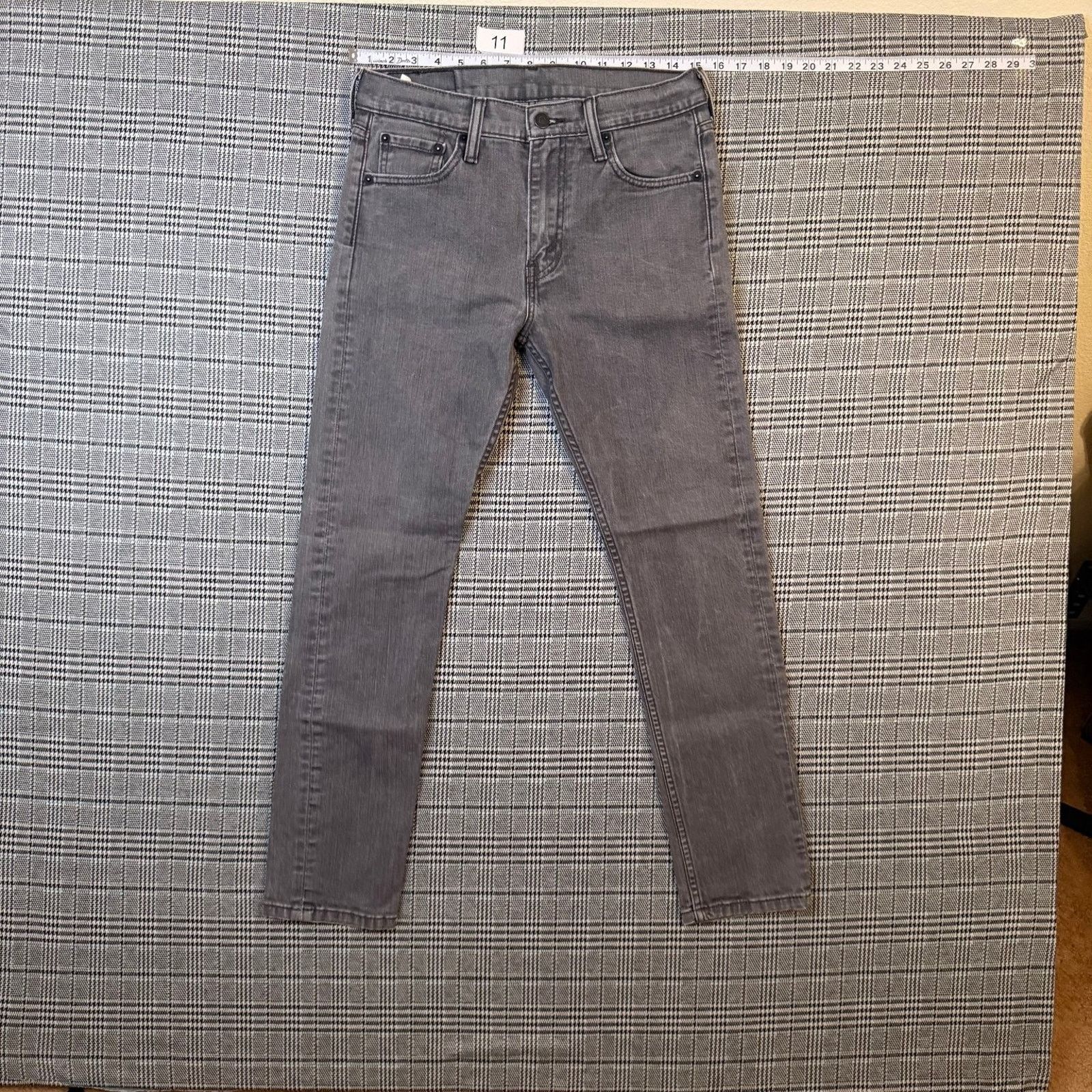 Levi's Levi's 510 Men's Jeans Gray Denim Slim Fit Stretch 30x32 Size US 30 / EU 46 - 3 Thumbnail