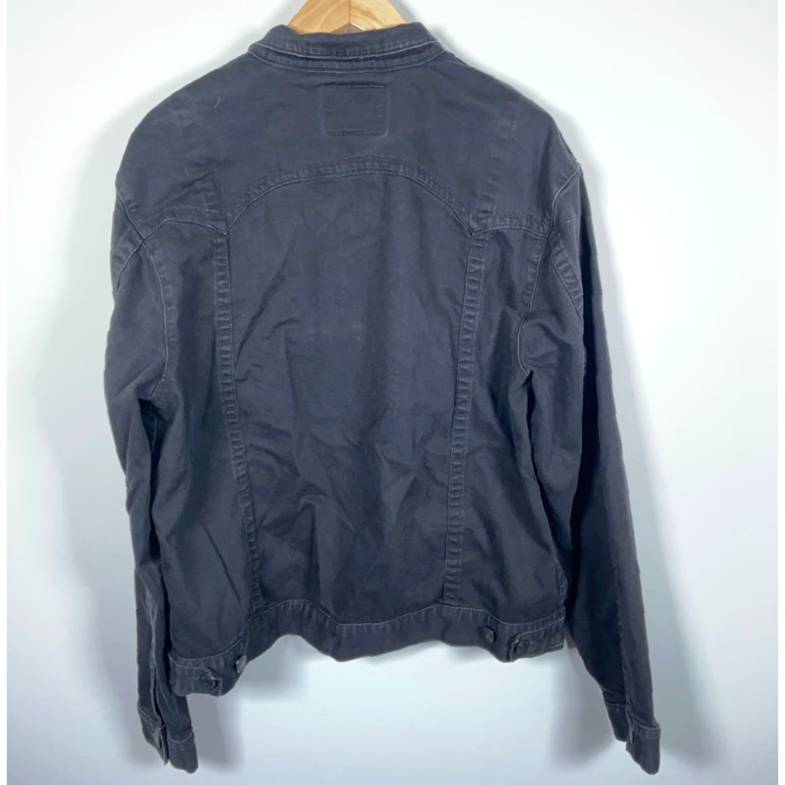 True Religion VINTAGE True Religion Danny Slim Fit Denim Trucker Jacket Men's 3XL (Fits XL) Black Size US XL / EU 56 / 4 - 2 Thumbnail