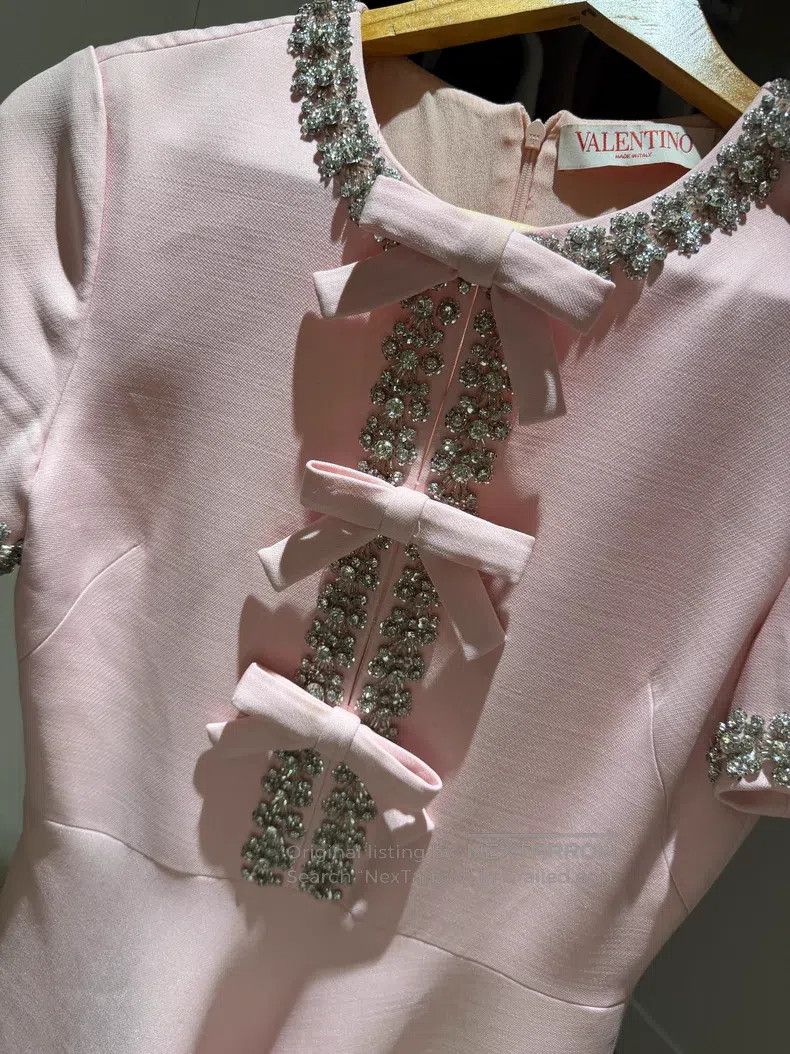 Valentino Valentino A daughter-in-law butterfly silk wool A-line dre Size S / US 4 / IT 40 - 6 Thumbnail